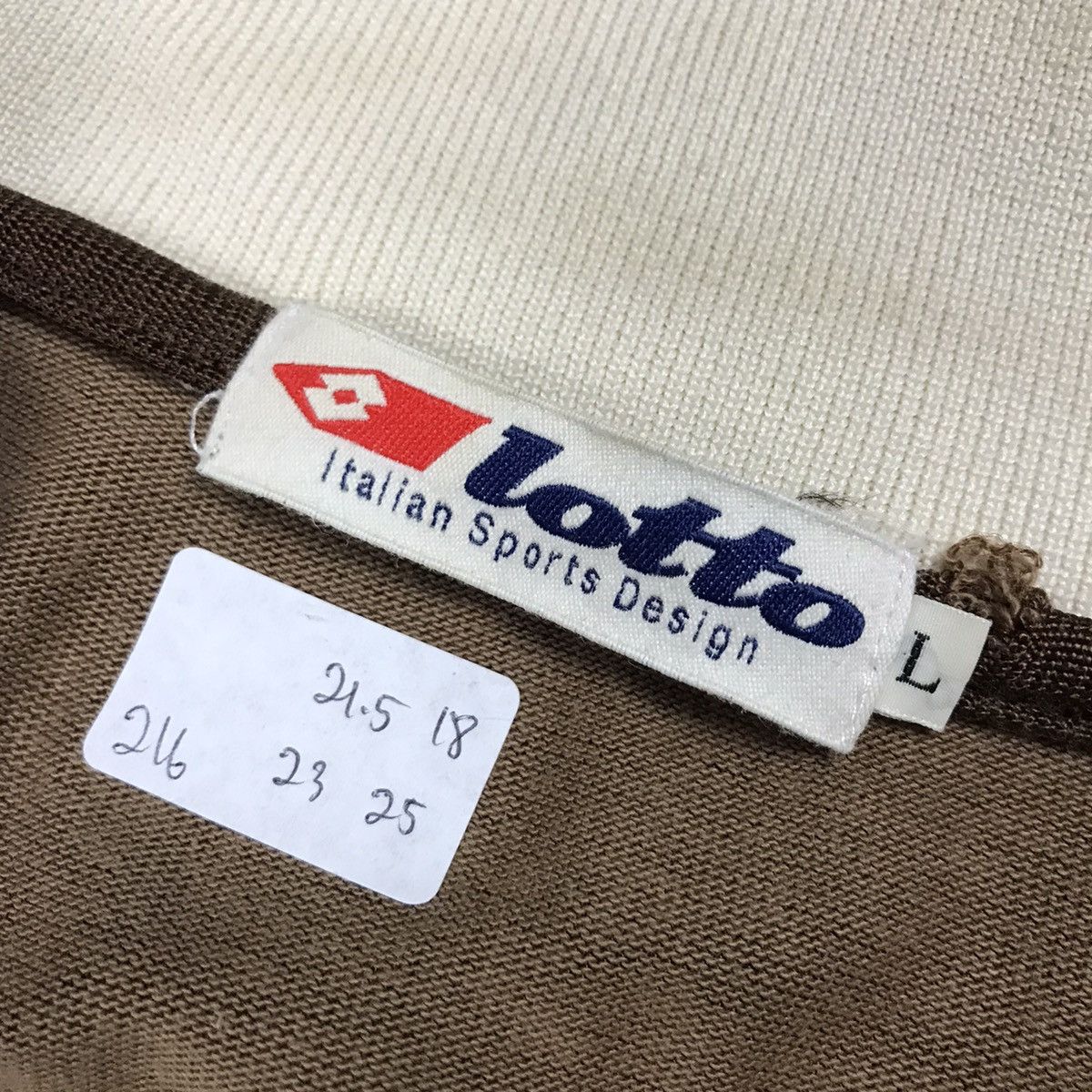 Japanese Brand × Lotto Sport LOTTO ITALIAN SPORT DESIGN ZIPPER BROWN SWEATER Size US L / EU 52-54 / 3 - 10 Thumbnail
