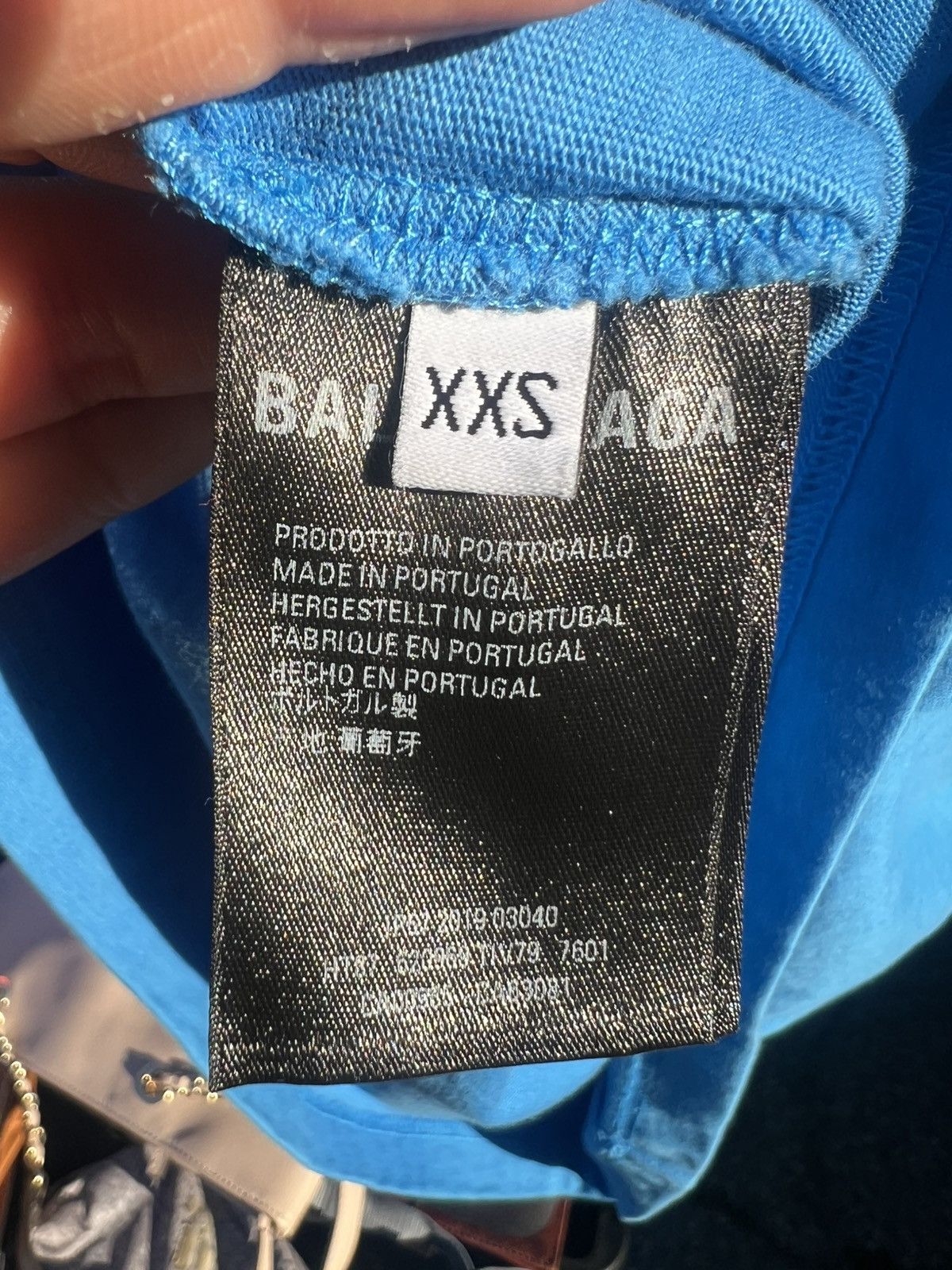 Balenciaga Balenciaga Blue Credit card Logo Tee Size US XXS / EU 40 - 3 Thumbnail