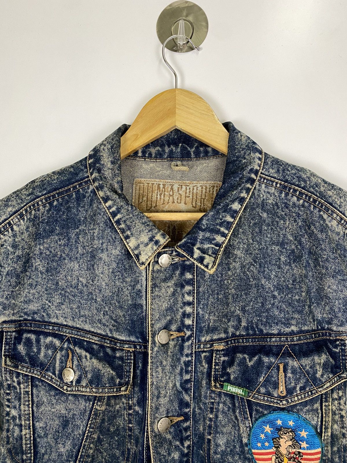 Puma × Vintage Vintage Puma Jacket Denim Tom Cat Size US L / EU 52-54 / 3 - 4 Thumbnail