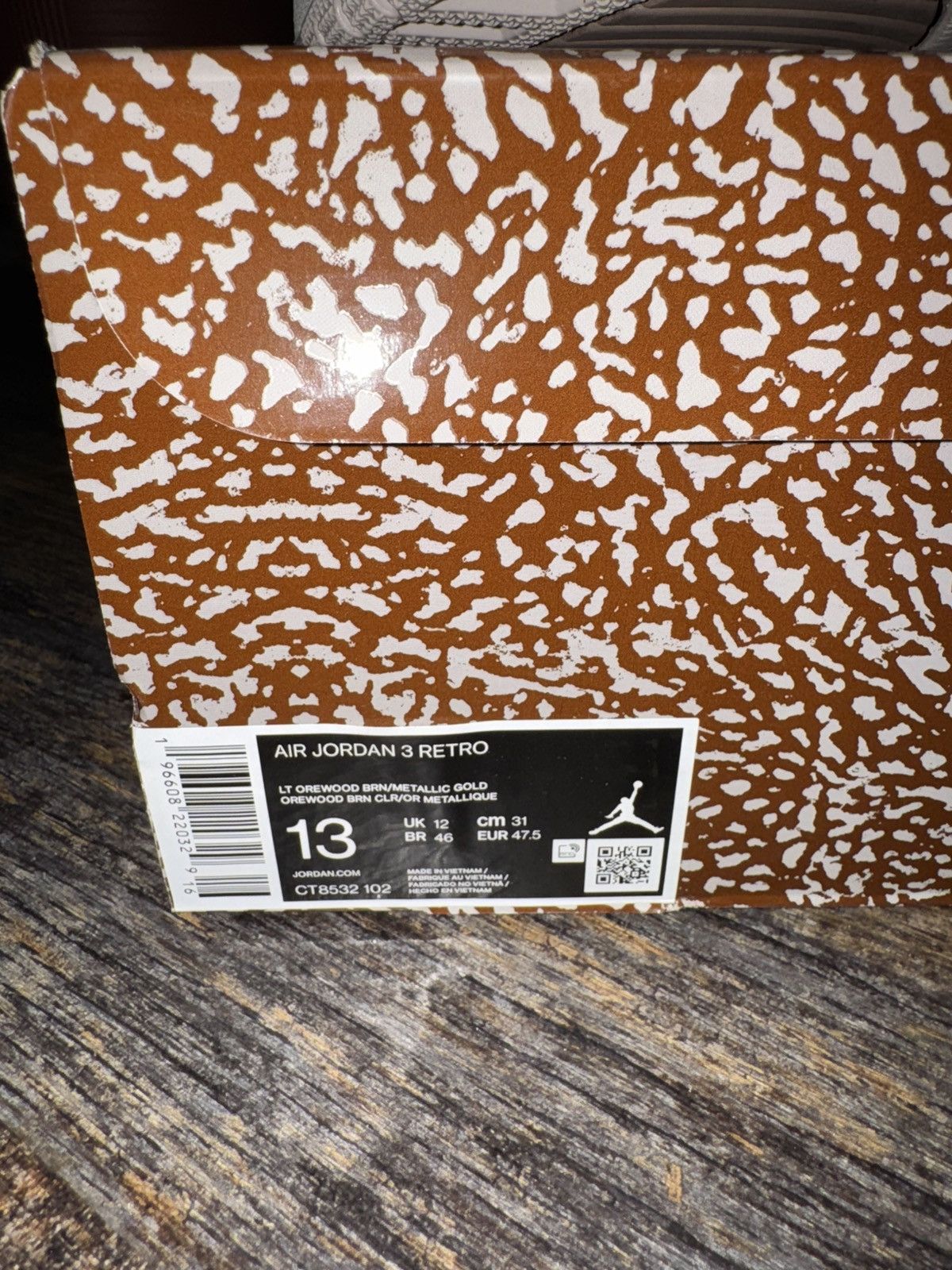 Jordan Brand Air Jordan 3 Palomino OG All – Size 13 Size US 13 / EU 46 - 7 Thumbnail