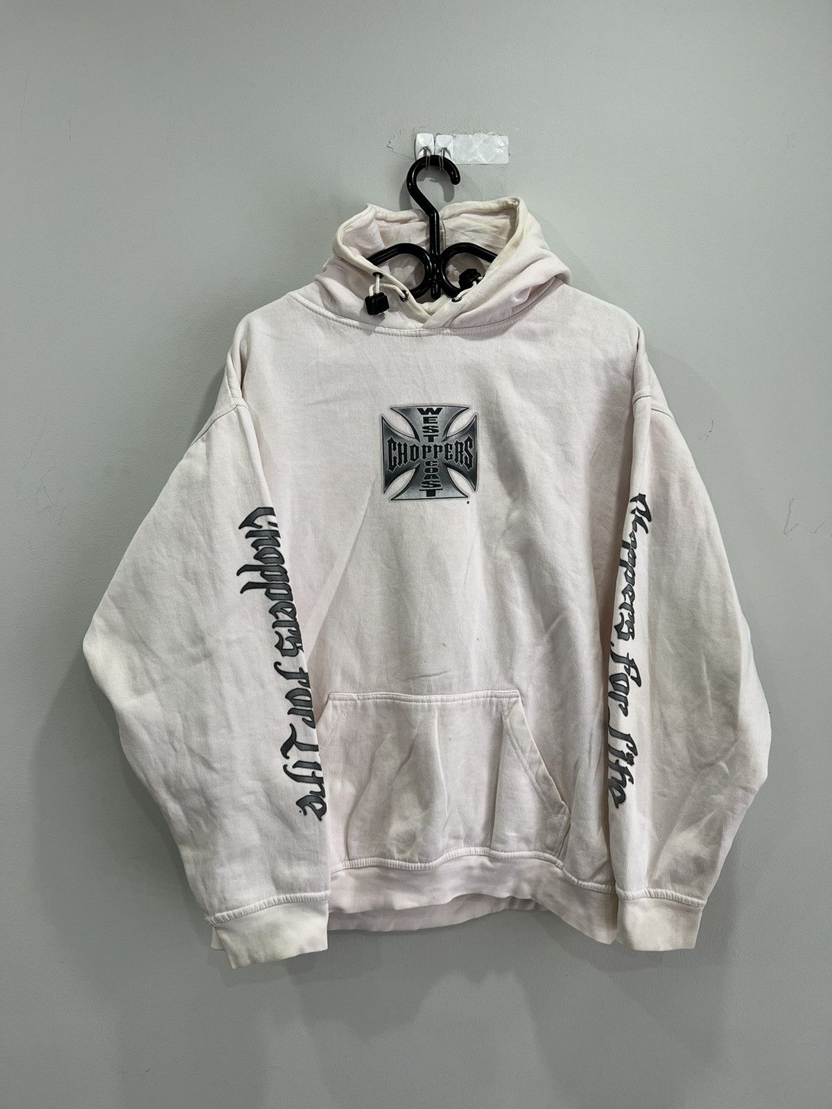 image of West Coast Choppers Hoodie Sweater Jesse Long Beach in White, Men's (Size Large)