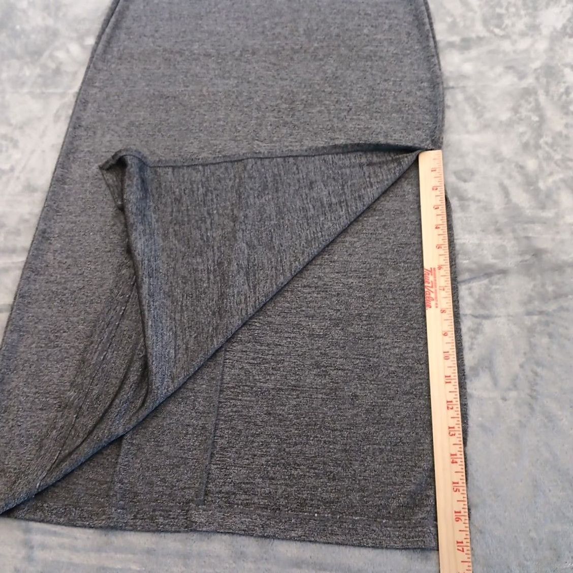Willi Smith Willi Smith Skirt Long Maxi Gray Pull On Slit Side Elastic Waist Made In USA Women Large L Vintage: No Size 36" / US 14 / IT 50 - 5 Thumbnail