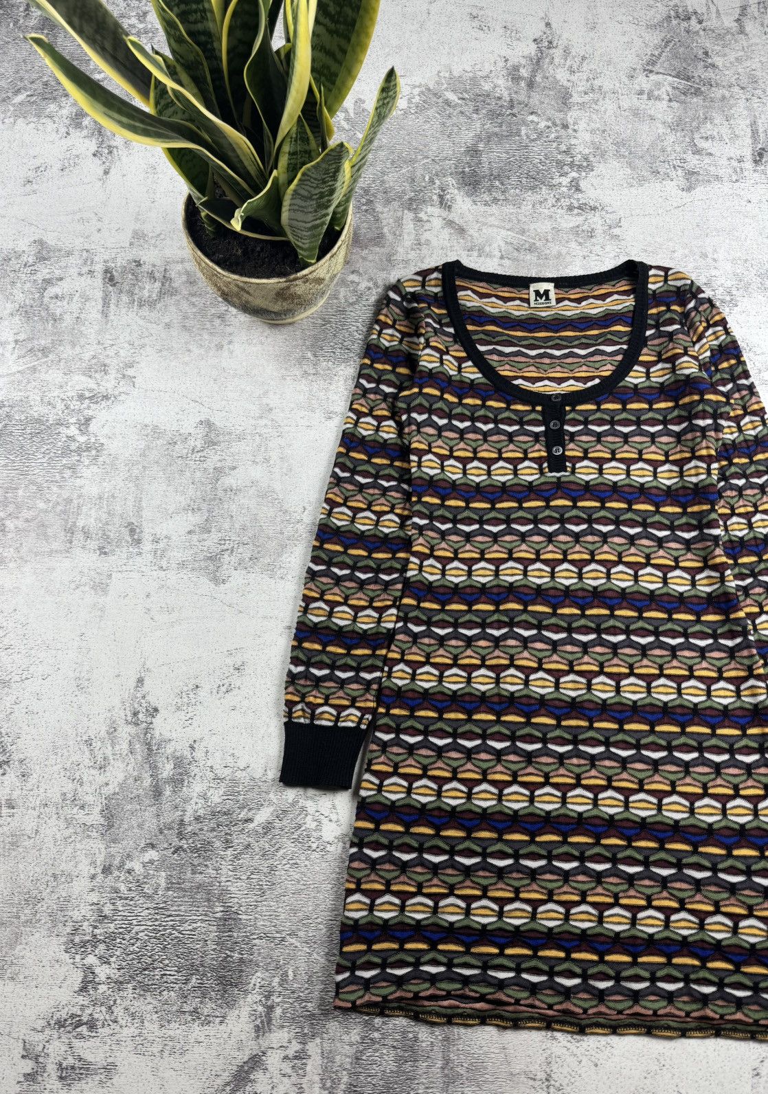 Missoni Missoni Knit 42 Size Wool Dress Tunic Black Longsleeve Size M / US 6-8 / IT 42-44 - 2 Thumbnail
