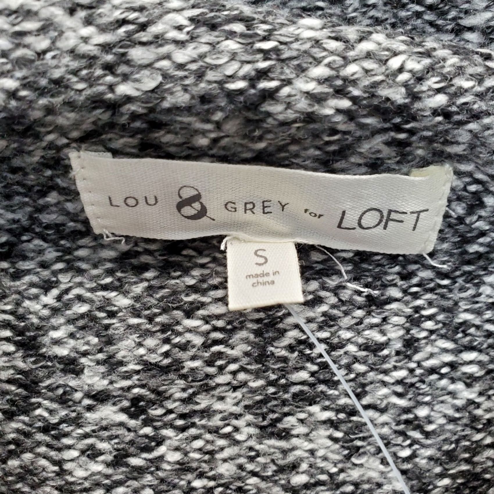 Lou & Grey Lou & Grey For Loft Sweater Womens Small Gray Knit Long Sleeve Mock Neck Pullover XS? Size S / US 4 / IT 40 - 5 Thumbnail