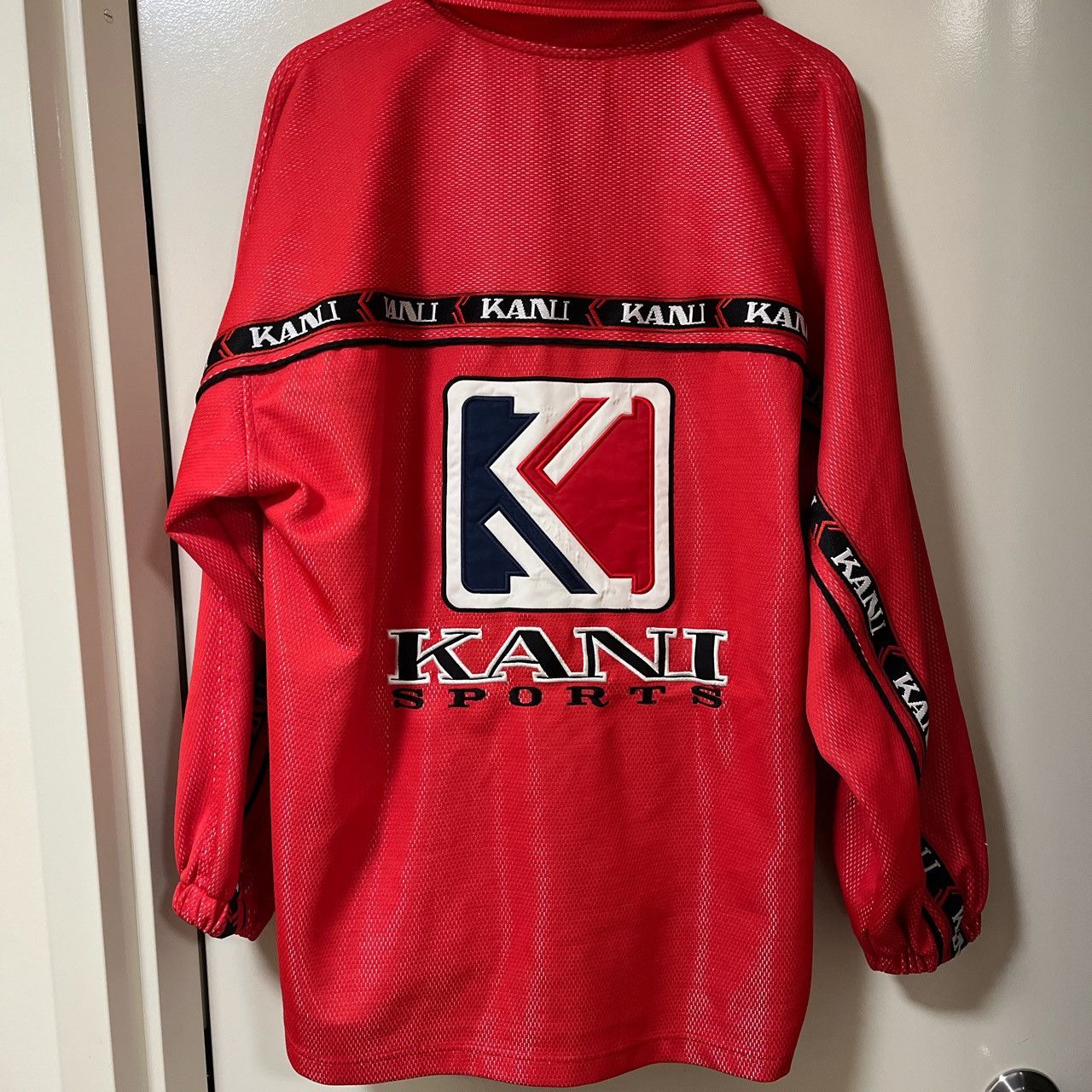 Maillot De Foot Karl Kani Rouge #23 Vintage Années 90 - Taille XL, Cousu, Made In USA, Rare
