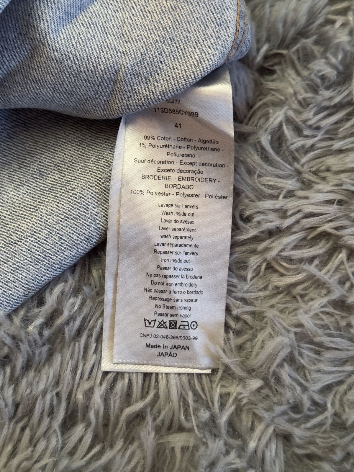 Dior Dior x Kenny Scharf Washed blue denim long sleeve tshirt Size US M / EU 48-50 / 2 - 5 Thumbnail