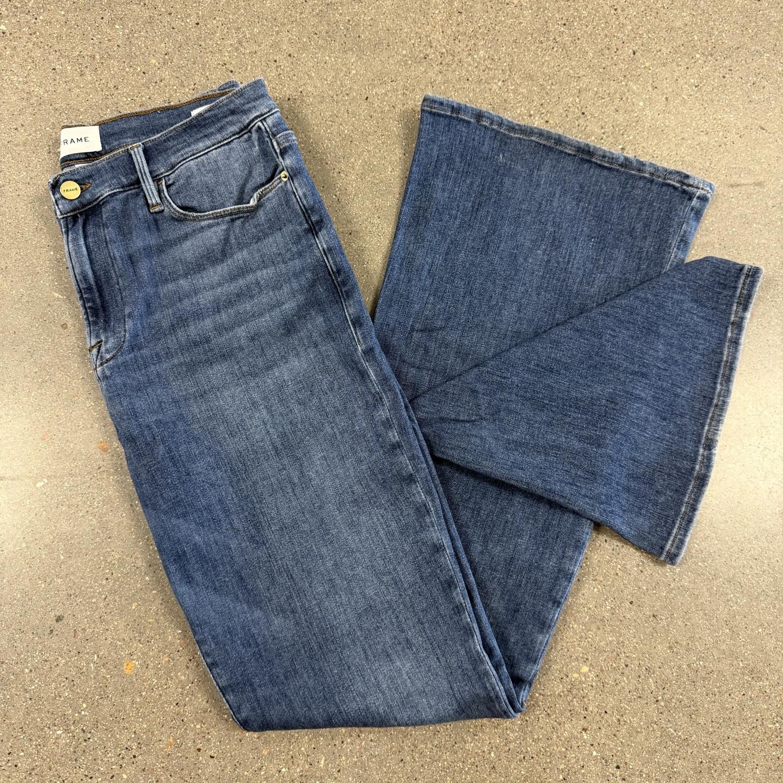 Frame NWOT Frame Denim Le High Flare Jeans Blue Deadstock DS - 33 Size 33" - 11 Thumbnail
