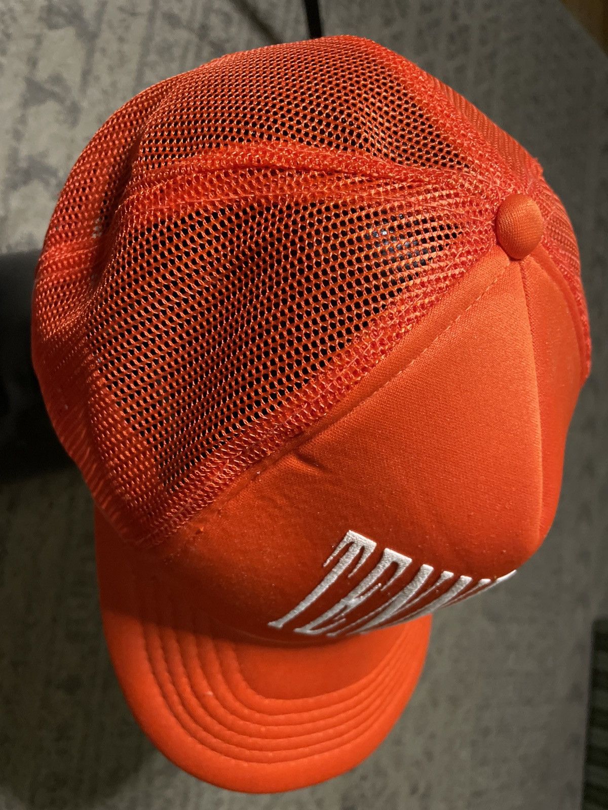 Vintage VINTAGE TENNESSEE TRUCKER HAT CAP SnapBack foam mesh orange Size ONE SIZE - 4 Thumbnail