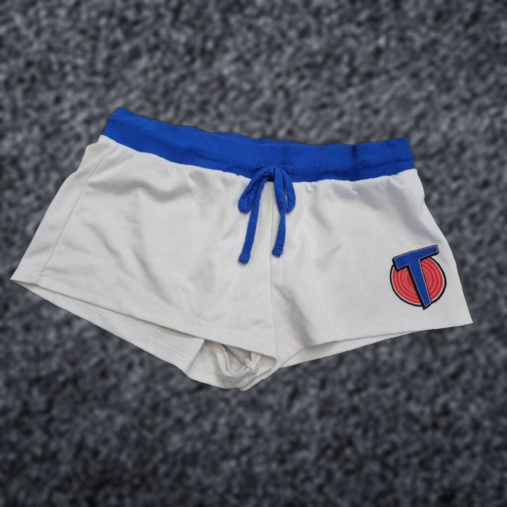 Vintage Varsity Space Jam Lola Booty Shorts White Womens M Size 32" / US 10 / IT 46 - 1 Thumbnail