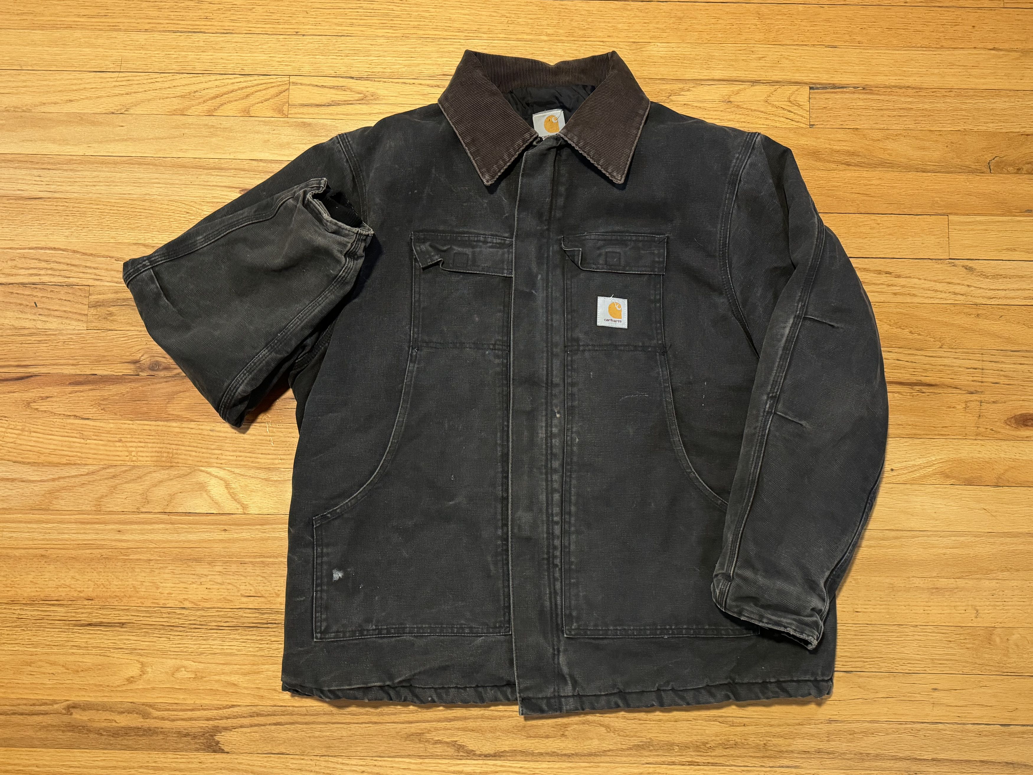 Carhartt Carhartt CO3 BLK Men's Black Insulated Canvas Coat Size US XL / EU 56 / 4 - 1 Thumbnail