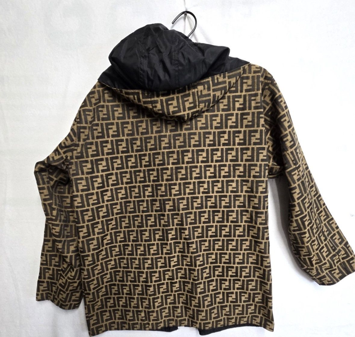 Fendi Vintage Reversible Fendi Monogram FF Coat Designer Jacket Size US L / EU 52-54 / 3 - 2 Thumbnail