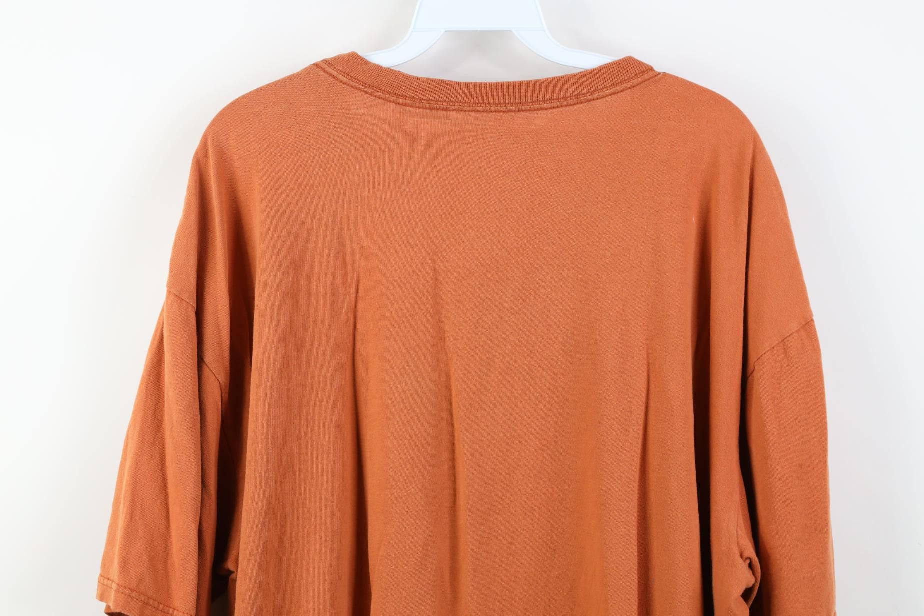 Nike Vintage Y2K Nike Air Travis Scott Big Swoosh T-Shirt Orange Size US XL / EU 56 / 4 - 14 Thumbnail