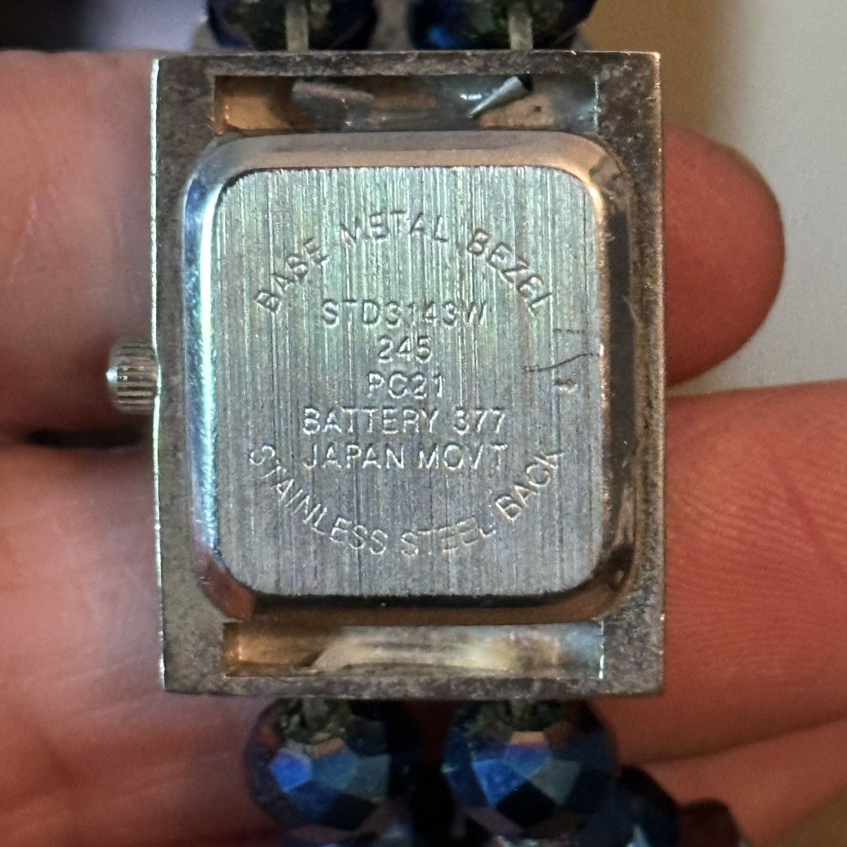 Other Studio Time blue crystal bead stretch band watch Size ONE SIZE - 3 Thumbnail