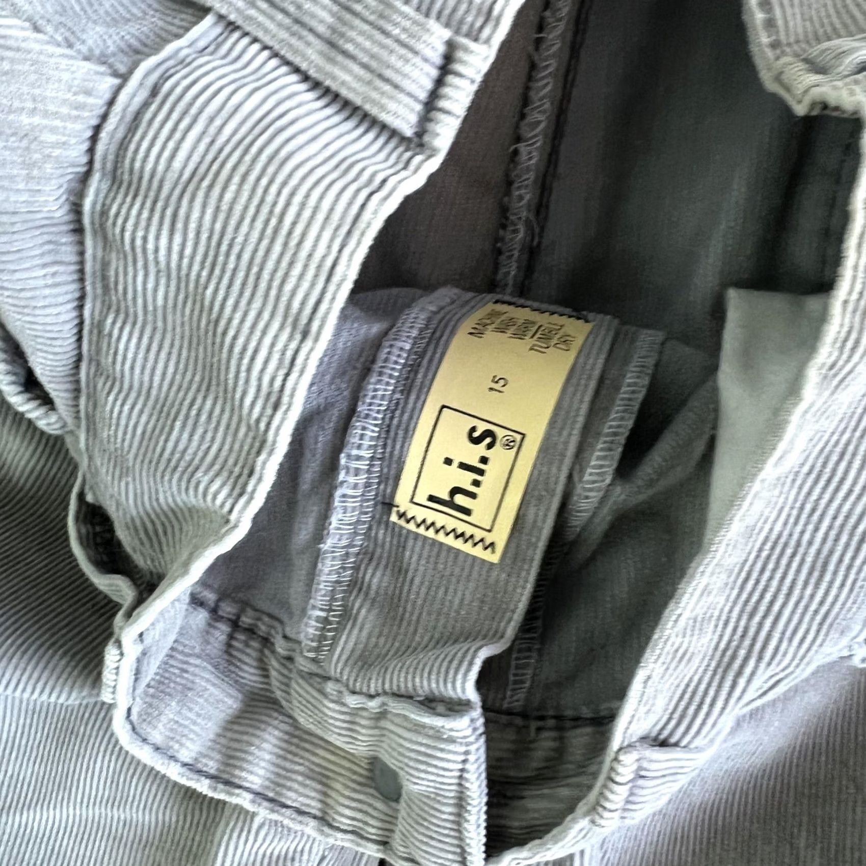 Vintage VINTAGE H.I.S Pants Women's 29x30 Beige Corduroy Straight Leg Casual Chino Size 29" - 2 Thumbnail