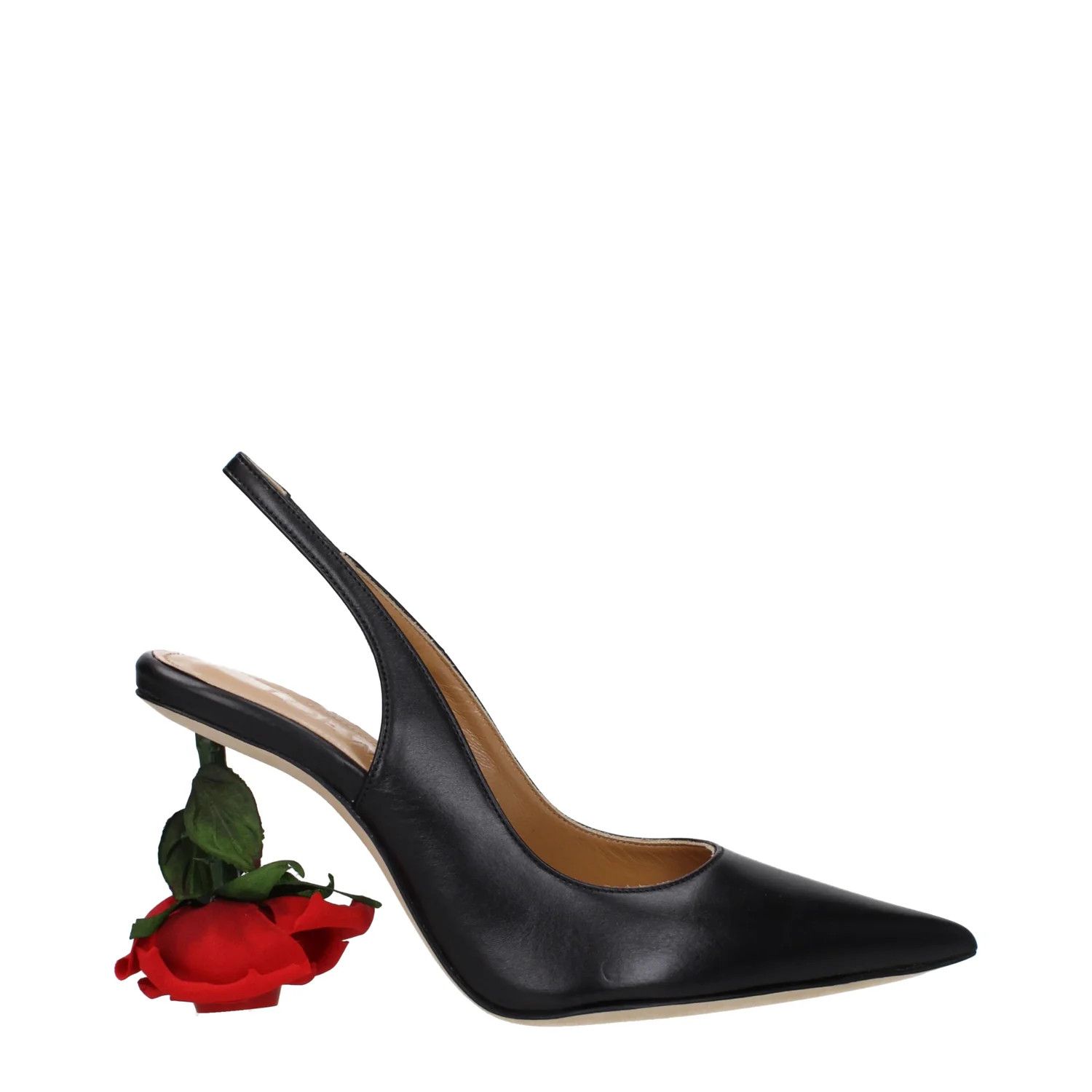 Loewe ob1o1e1124 Leather Sandals in Black Size US 7 / IT 37 - 1 Thumbnail