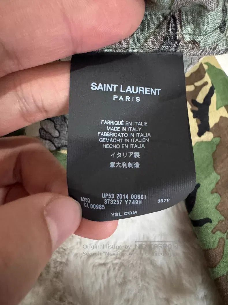 Saint Laurent Paris Saint Laurent Paris size 40 Original Camouflage Men's Shirt Size L / US 10 / IT 46 - 4 Thumbnail