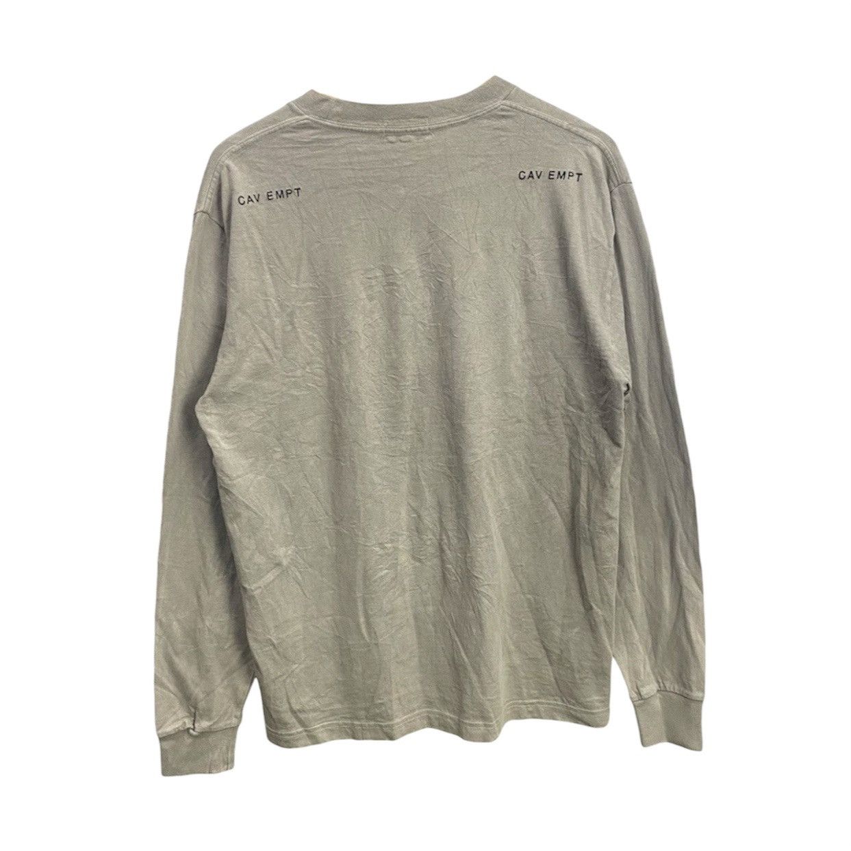 Cav Empt Cav Empt Overdye System Long Sleeve Tee Grey/Beige Graphic Size US M / EU 48-50 / 2 - 2 Thumbnail