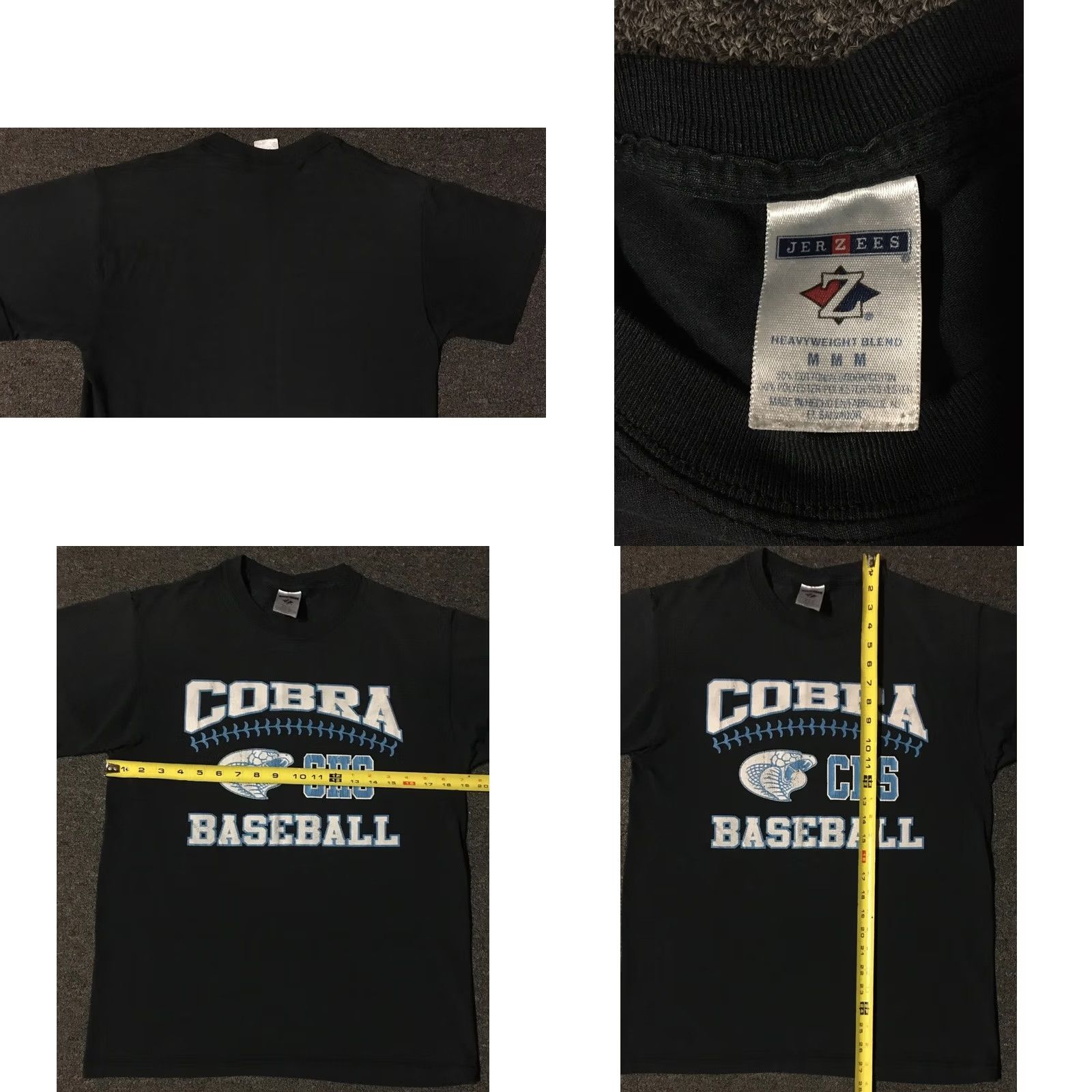 Vintage VINTAGE Cobra School Baseball Faded Shirt M Black Nike? Size US M / EU 48-50 / 2 - 8 Thumbnail