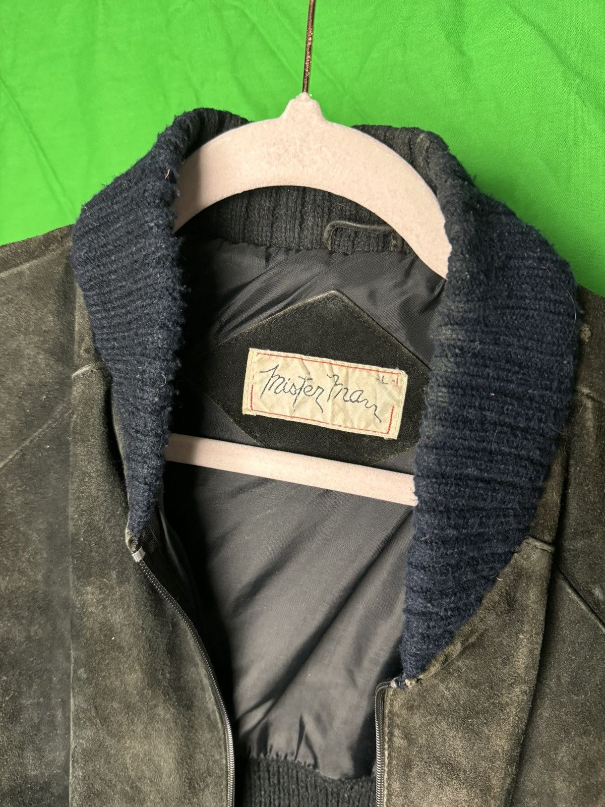 Other × Vintage Vinatge Suede + Wool Light Bomber Size US L / EU 52-54 / 3 - 2 Thumbnail