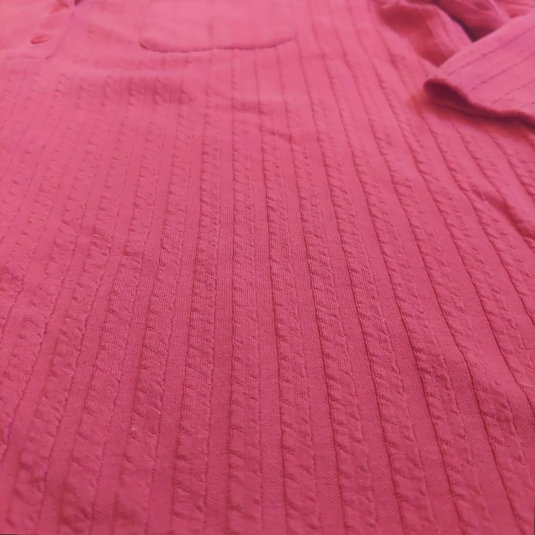 Vintage Together Classics Men’s Red Button Long Sleeve Polo Shirt PM Petite Size Size US M / EU 48-50 / 2 - 2 Thumbnail