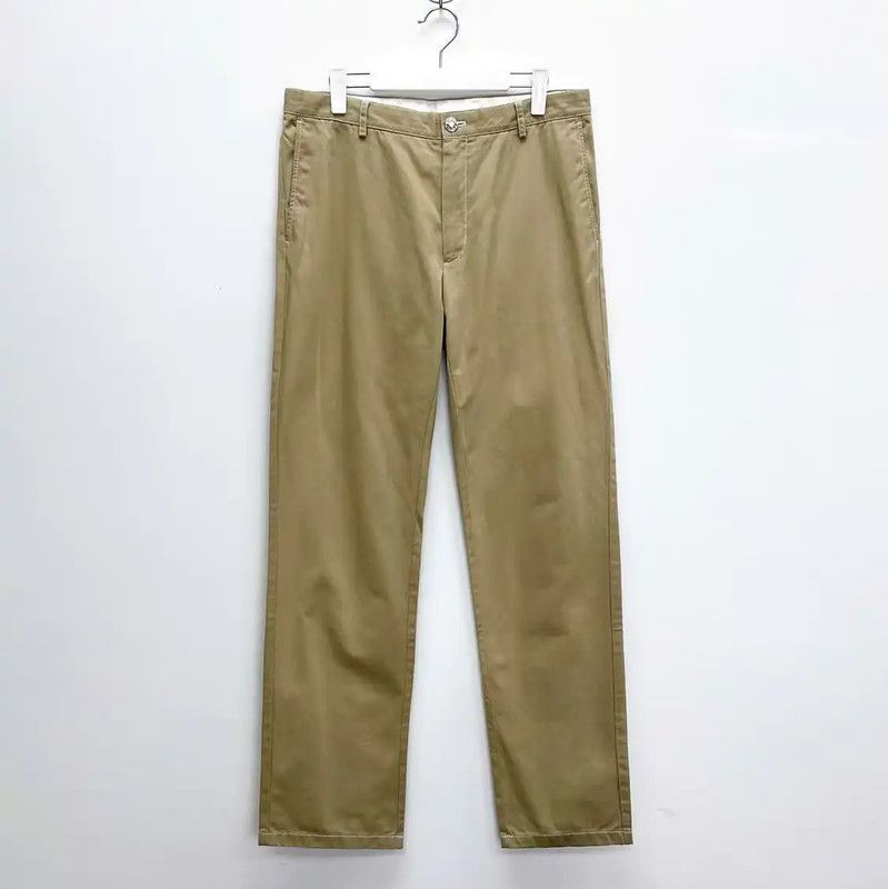 Burberry Burberry Khaki Cotton Logo Casual Pants Size US 42 / EU 58 - 1 Thumbnail