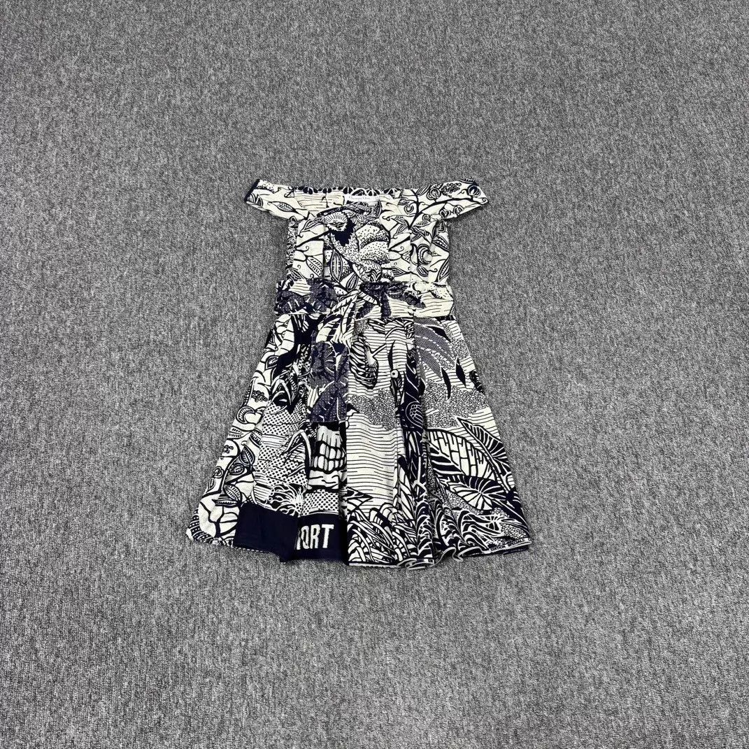 Dior Dior Runway Zoo Animal Print One-Shoulder Dress 38 98 New Size S / US 4 / IT 40 - 1 Thumbnail