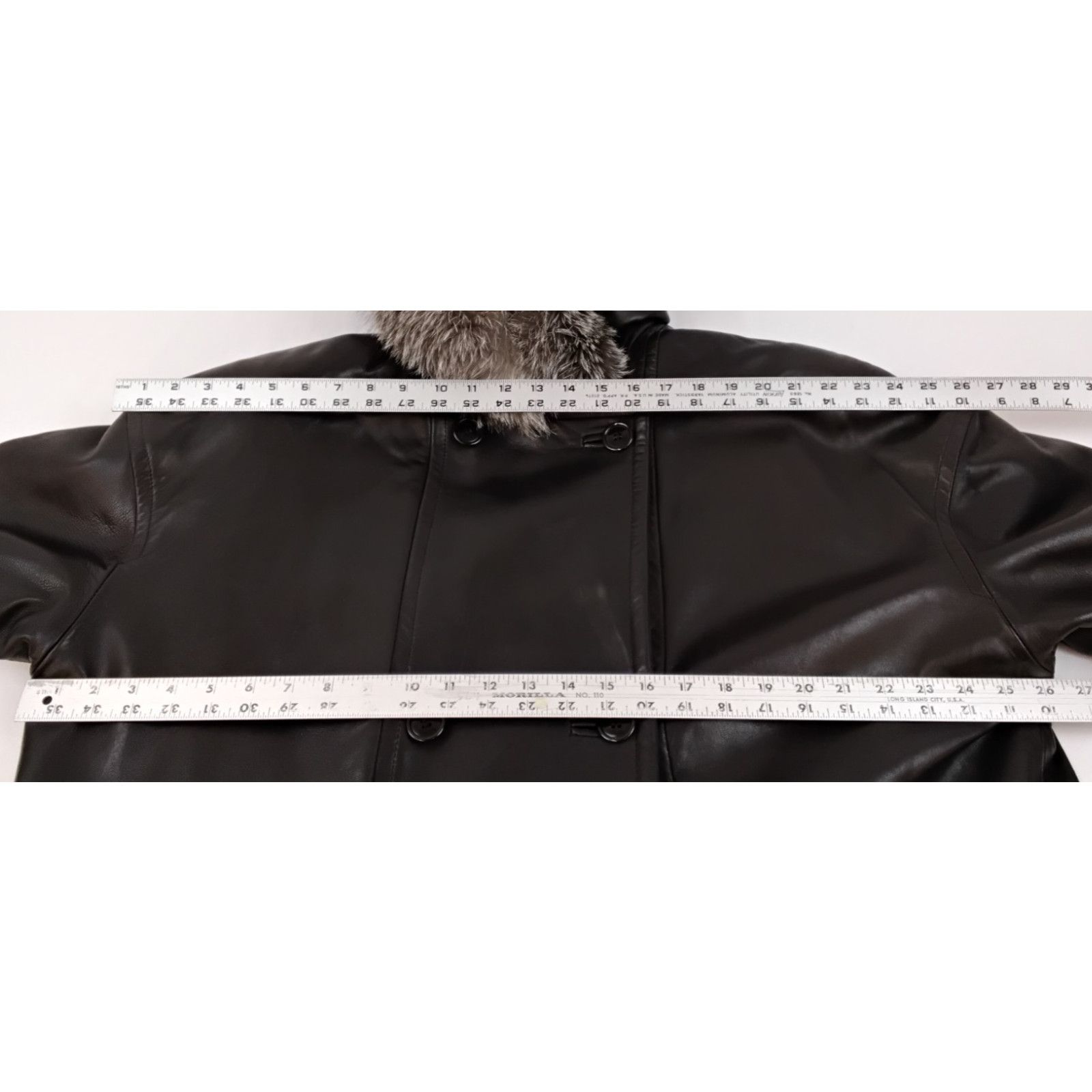 Other Overland Outfitters Leather Overcoat Men's L Real Fox Fur Size US L / EU 52-54 / 3 - 13 Thumbnail