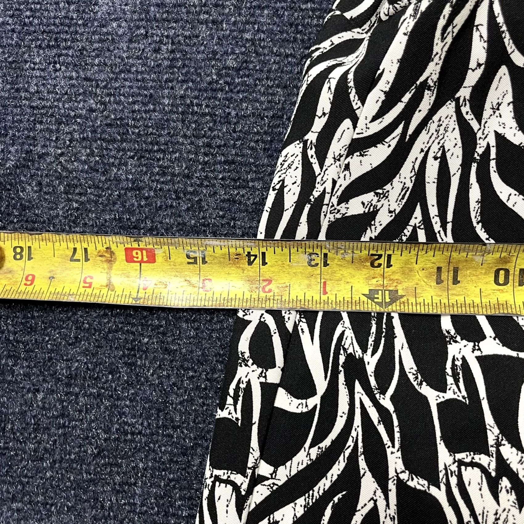 Vintage Connected Apparel Dress Womens 10 Black White Sleeveless V-Neck Abstract Print Dress Size L / US 10 / IT 46 - 3 Thumbnail