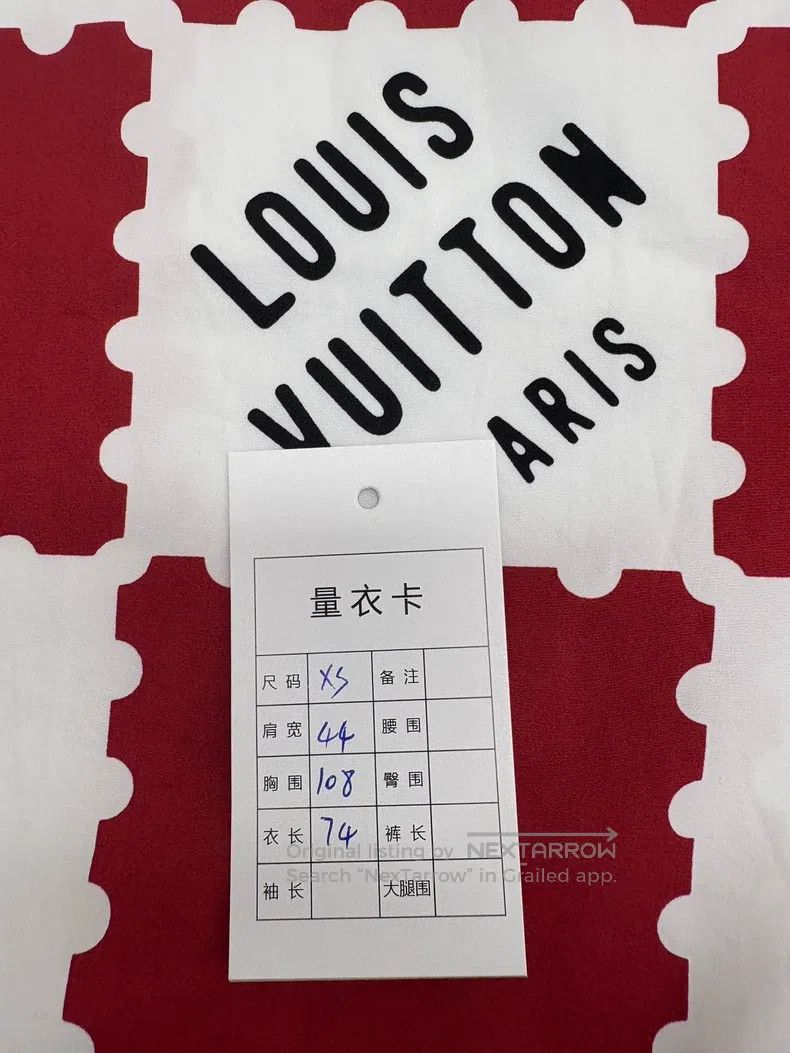 Louis Vuitton Louis Vuitton Red and white checkerboard short-sleeve shir Size US XS / EU 42 / 0 - 9 Thumbnail