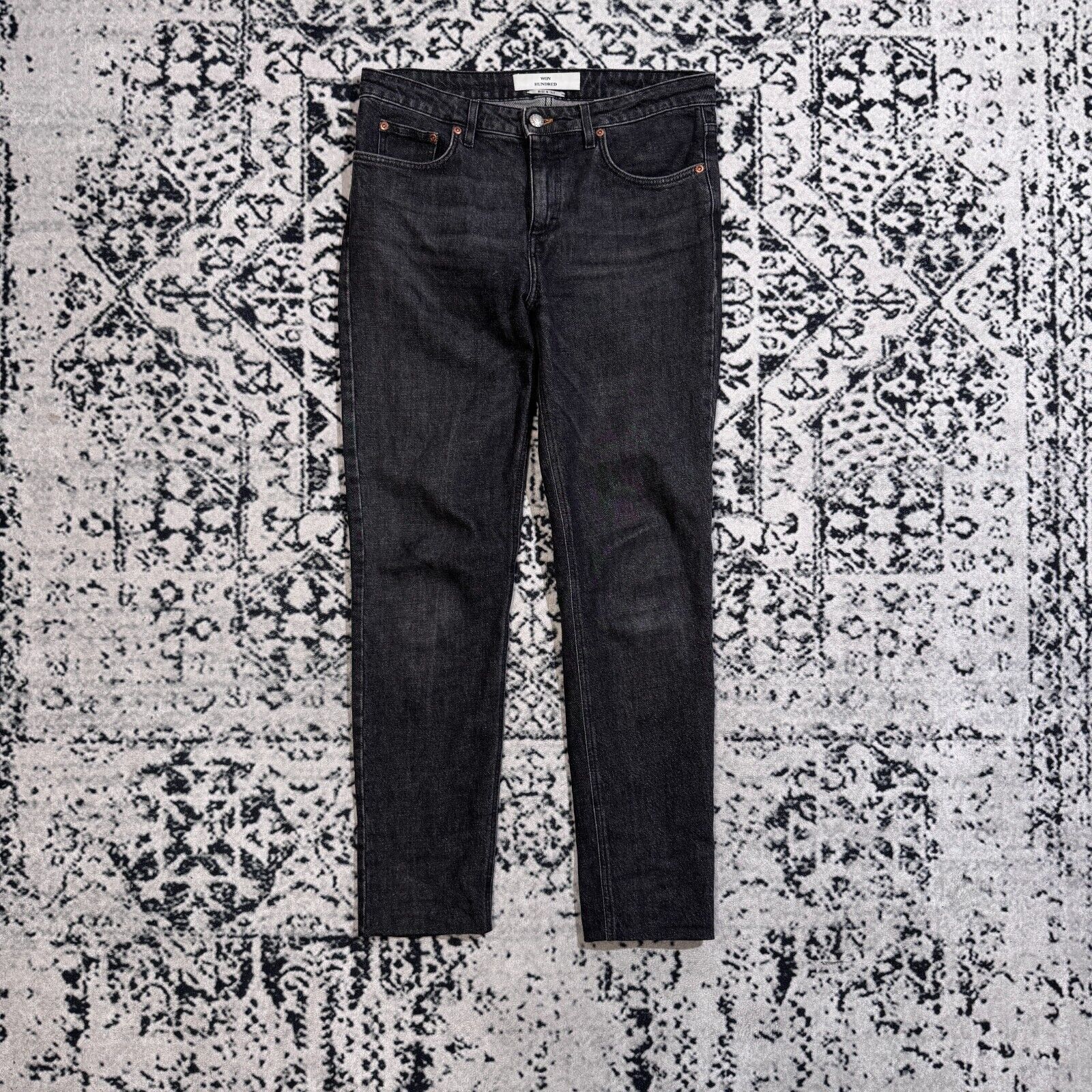 Vintage × Won Hundred Vintage Won Hundred Unisex Black Cotton Denim Pants Size W30 Size US 30 / EU 46 - 1 Thumbnail