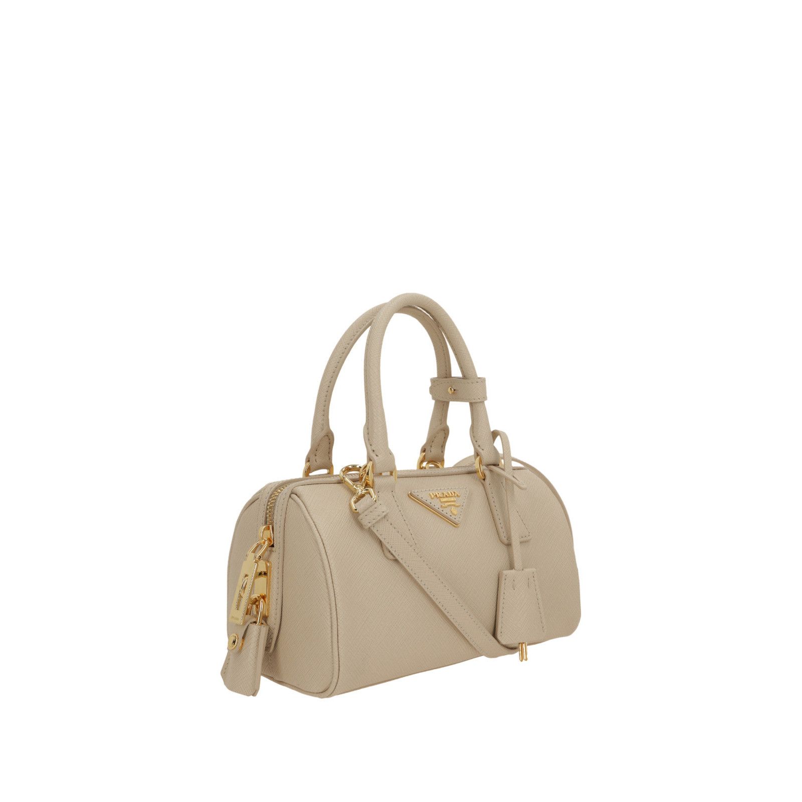 Prada PRADA Bowling Small Travertine Top Handle Bag New & Authenti Size ONE SIZE - 2 Thumbnail