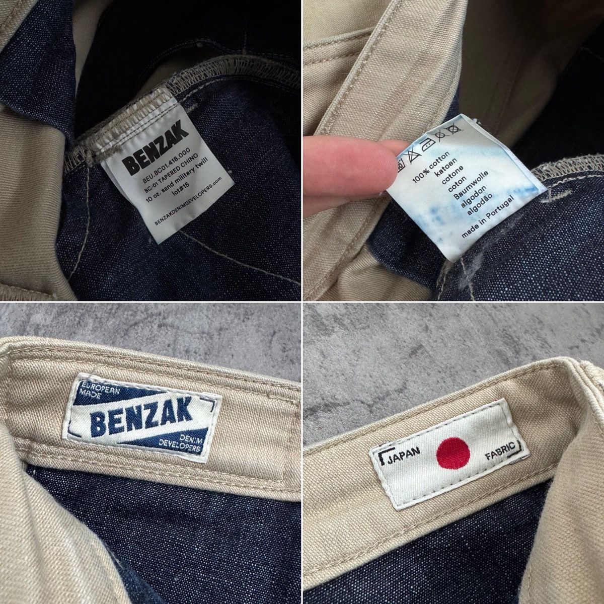 Benzak Denim Developers Benzak Denim Developers BC-01 Tapered Chino Sand Military Size US 30 / EU 46 - 20 Thumbnail