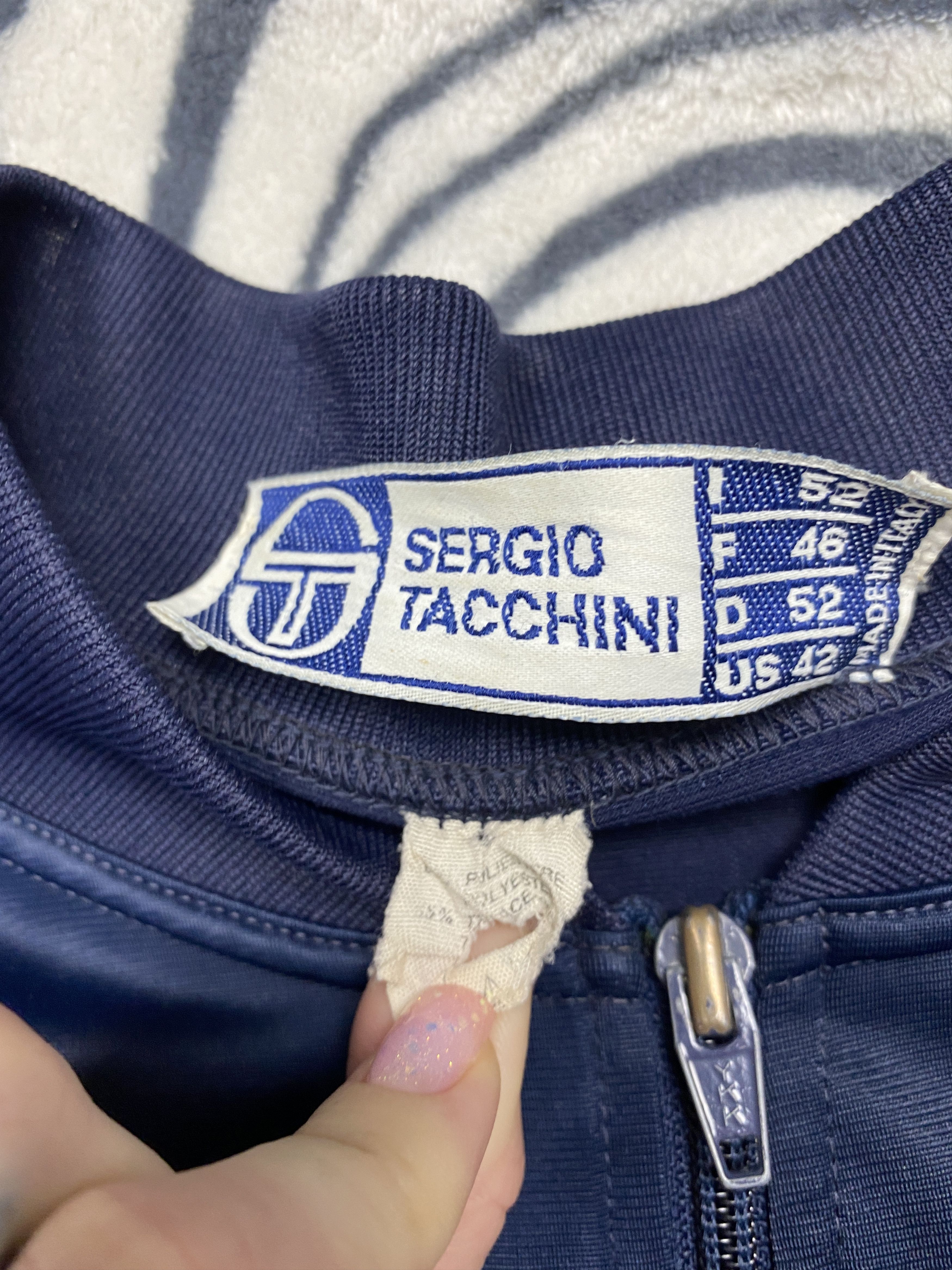 Sergio Tacchini Sergio Tacchini 90s Vintage Mens Track Top Jacket Size US L / EU 52-54 / 3 - 8 Thumbnail