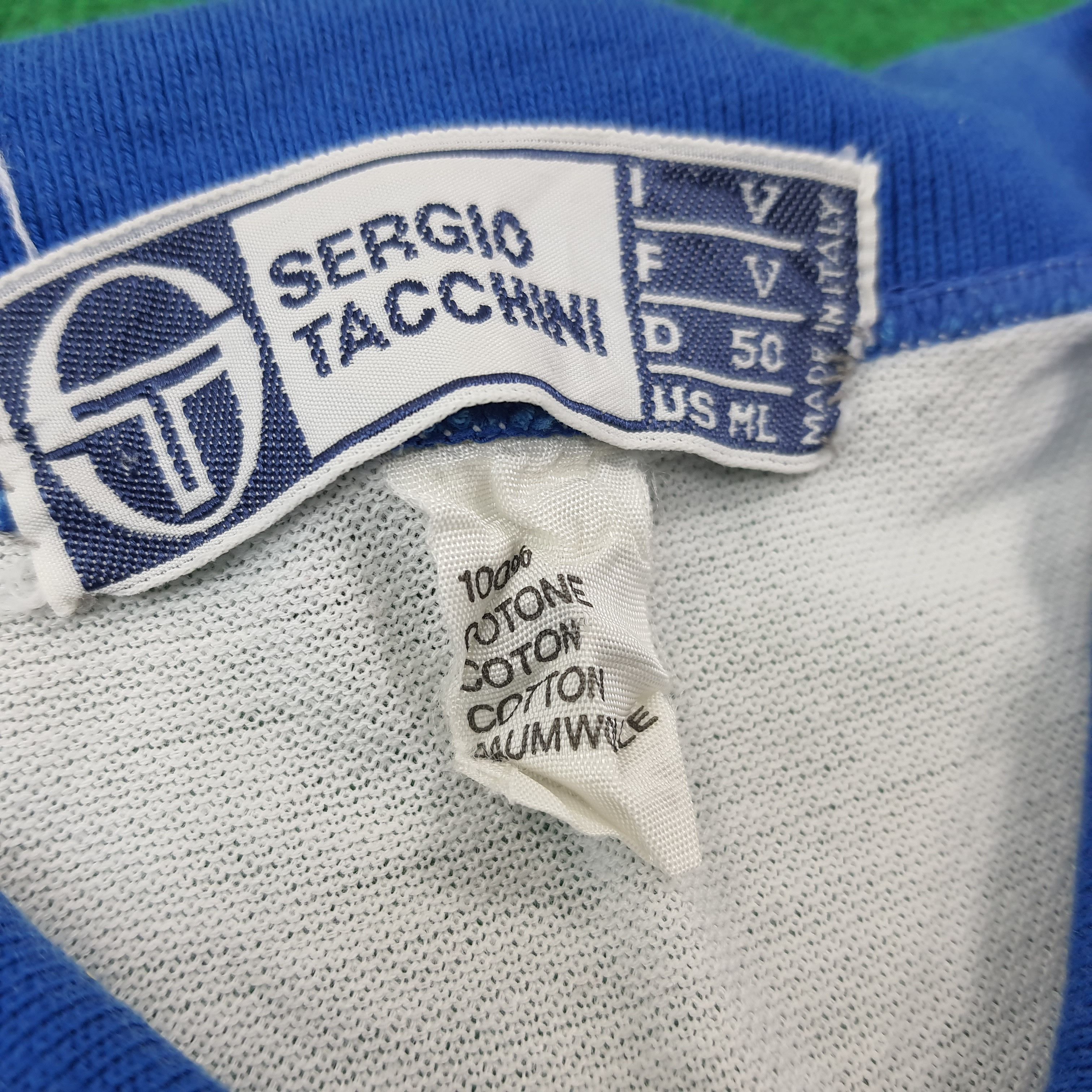 Sergio Tacchini × Vintage Vintage Sergio Tacchini Designer Polo Shirt Size US M / EU 48-50 / 2 - 5 Thumbnail