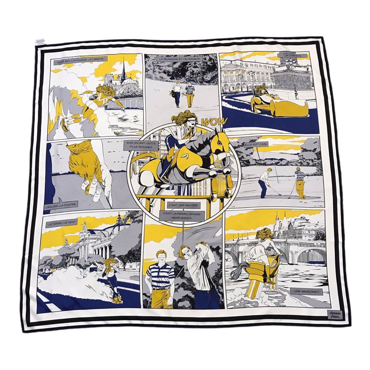 Hermes 90s Double Face Wow Hermes Scarf Size ONE SIZE - 1 Thumbnail