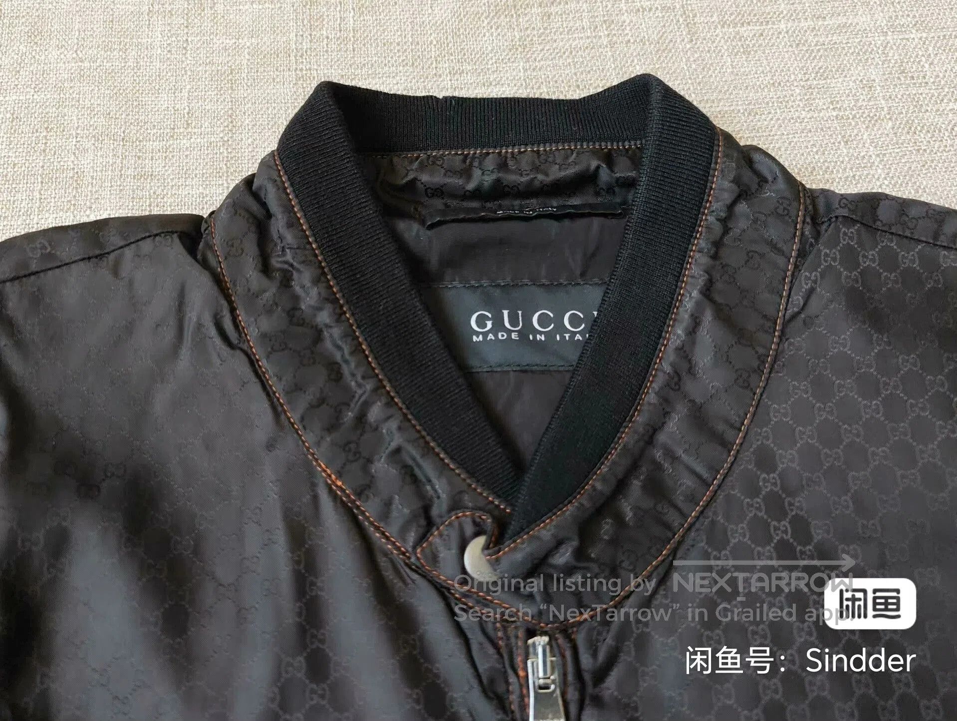 Gucci Gucci Men's Logo Print Jacket. Size US M / EU 48-50 / 2 - 2 Thumbnail
