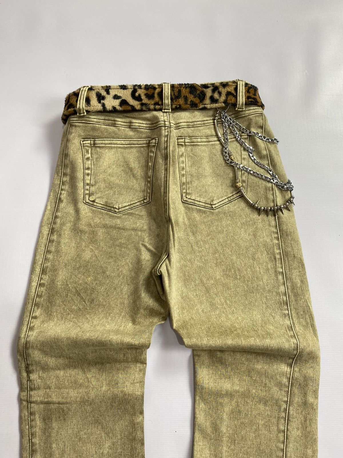 If Six Was Nine × Japanese Brand × Le Grande Bleu (L.G.B.) 2000s Sun Rose Flare Mudwash Pant Size US 27 - 4 Thumbnail