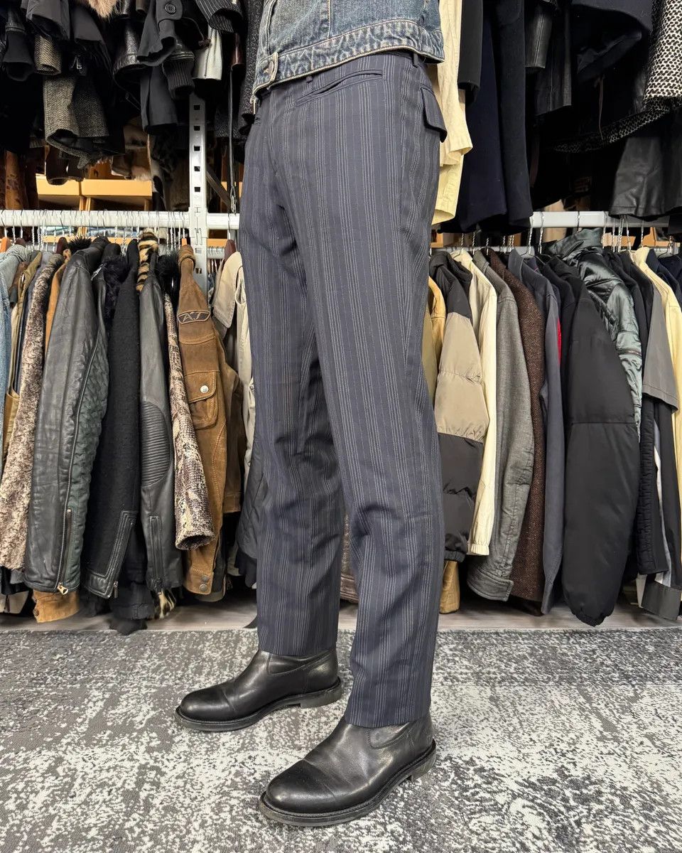 Dolce & Gabbana 2000s Dolce & Gabbana Navy Classy Striped Pants Size US 30 / EU 46 - 3 Thumbnail