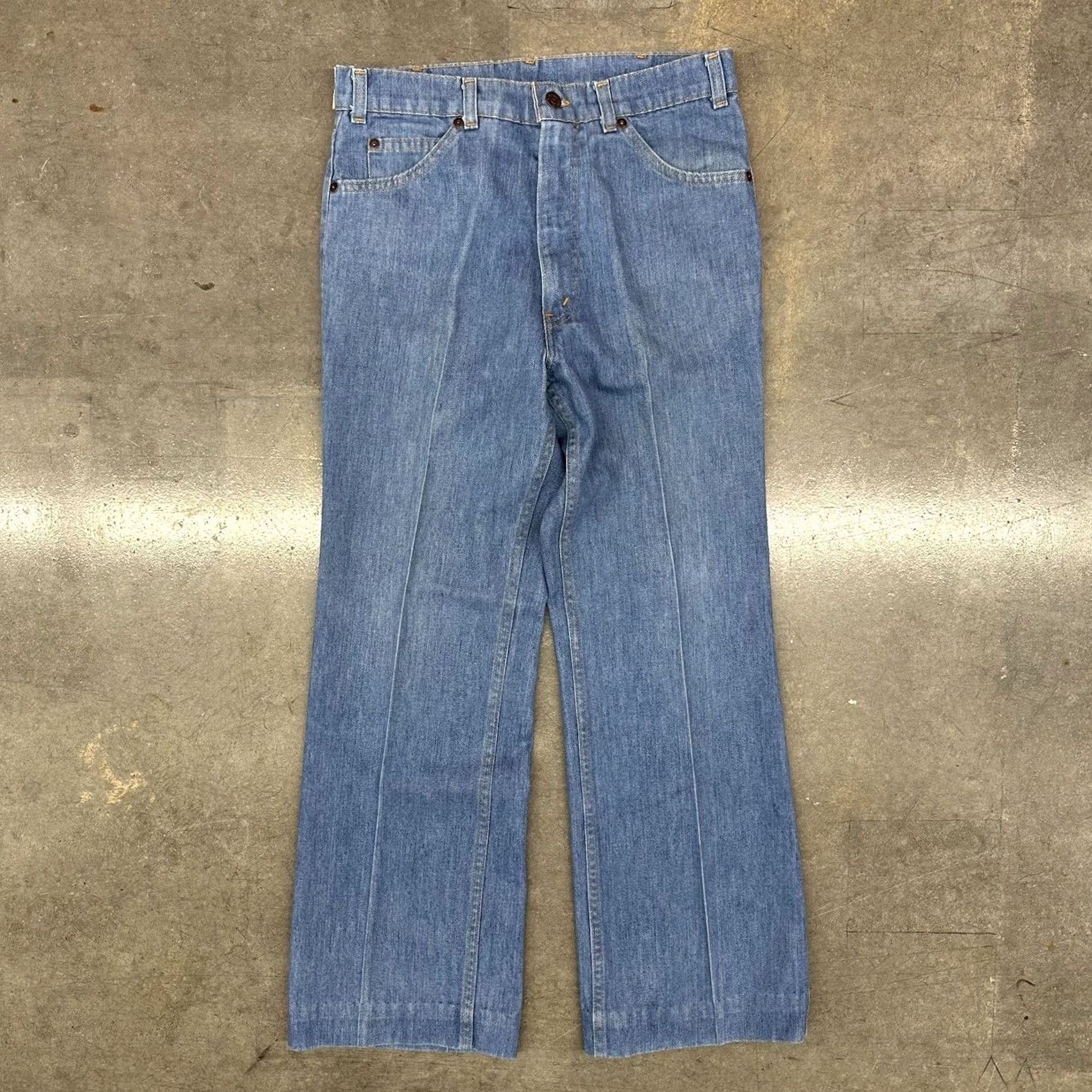 Levi's VINTAGE Levi’s Movin On Denim Jeans Flare 30 x 28 USA Blue Regular Mens 500 Series Erwachsene Size US 30 / EU 46 - 3 Thumbnail