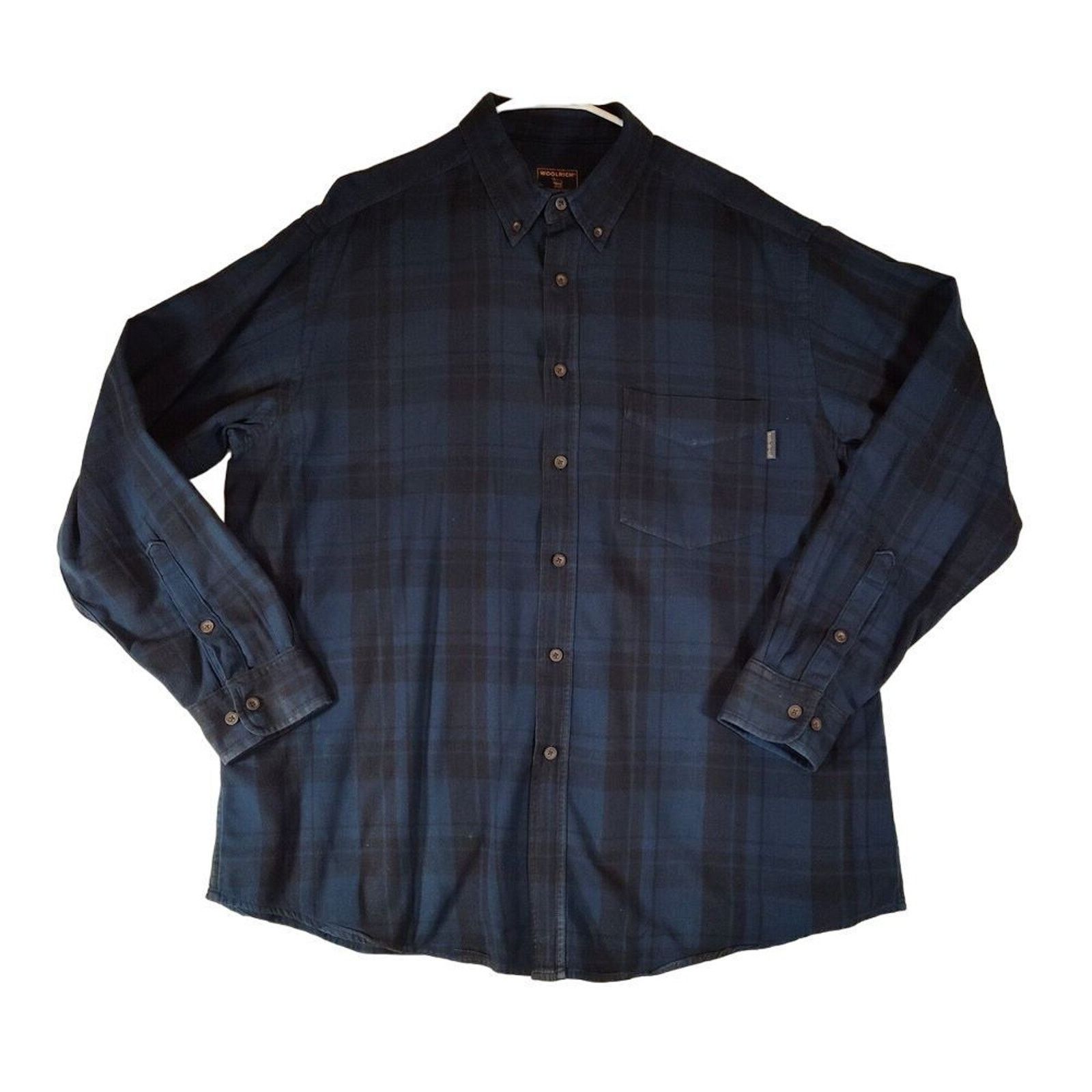 Woolrich Woolen Mills Woolrich VTG Storm Shirt 2XL Blue Black Plaid Flannel Heavy Size US XXL / EU 58 / 5 - 1 Thumbnail