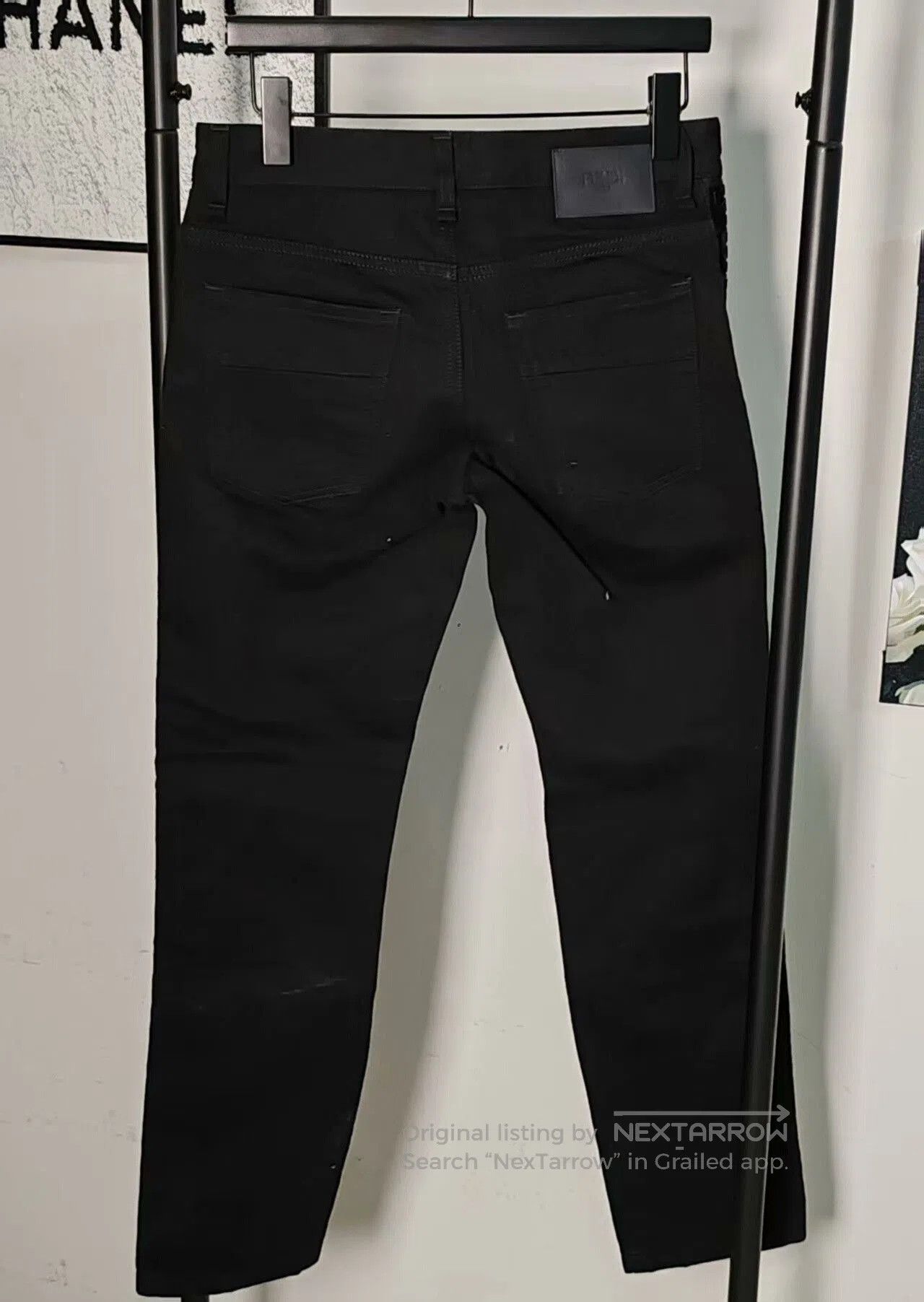 Fendi fendi logo stripe black jeans. Size US 26 / EU 42 - 2 Thumbnail