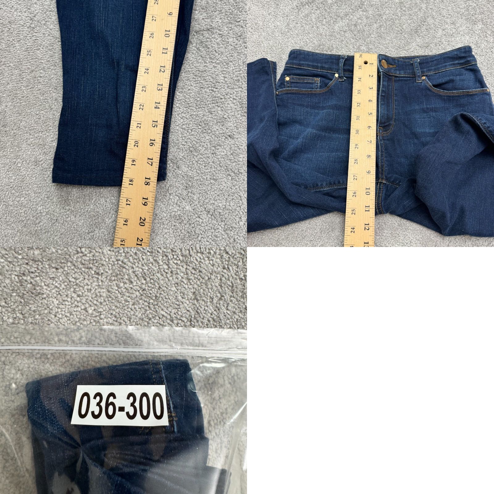 Vintage Chico's The Platinum Barely Boot Capri Crop Denim Jeans Womens 00S Blue Slim Modern Casual City Streetwear * Size 27" / US 4 / IT 40 - 9 Thumbnail