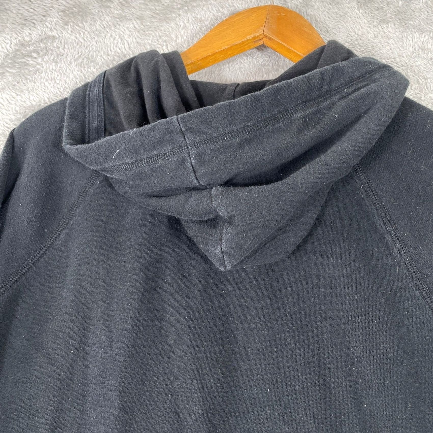 Aeropostale Aeropostale Hoodie Womens Medium Black Full Zip Logo Hooded Graphic Print Zip Sweatshirt Size M / US 6-8 / IT 42-44 - 7 Thumbnail