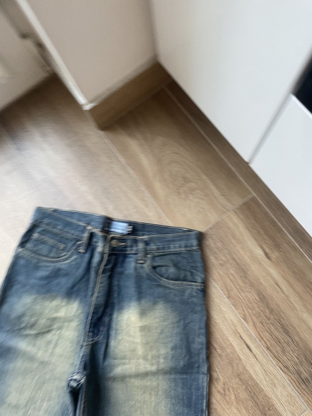 Vintage Vintage Baggy Jeans Mud Washed Flared Faded Wide Japanese Size US 32 / EU 48 - 4 Thumbnail