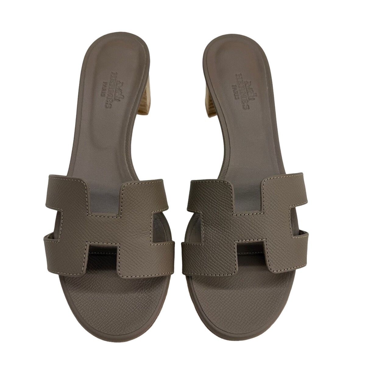 Hermes Hermès Oasis Sandals in Etoupe Size 35.5 Size US 5.5 / IT 35.5 - 1 Thumbnail
