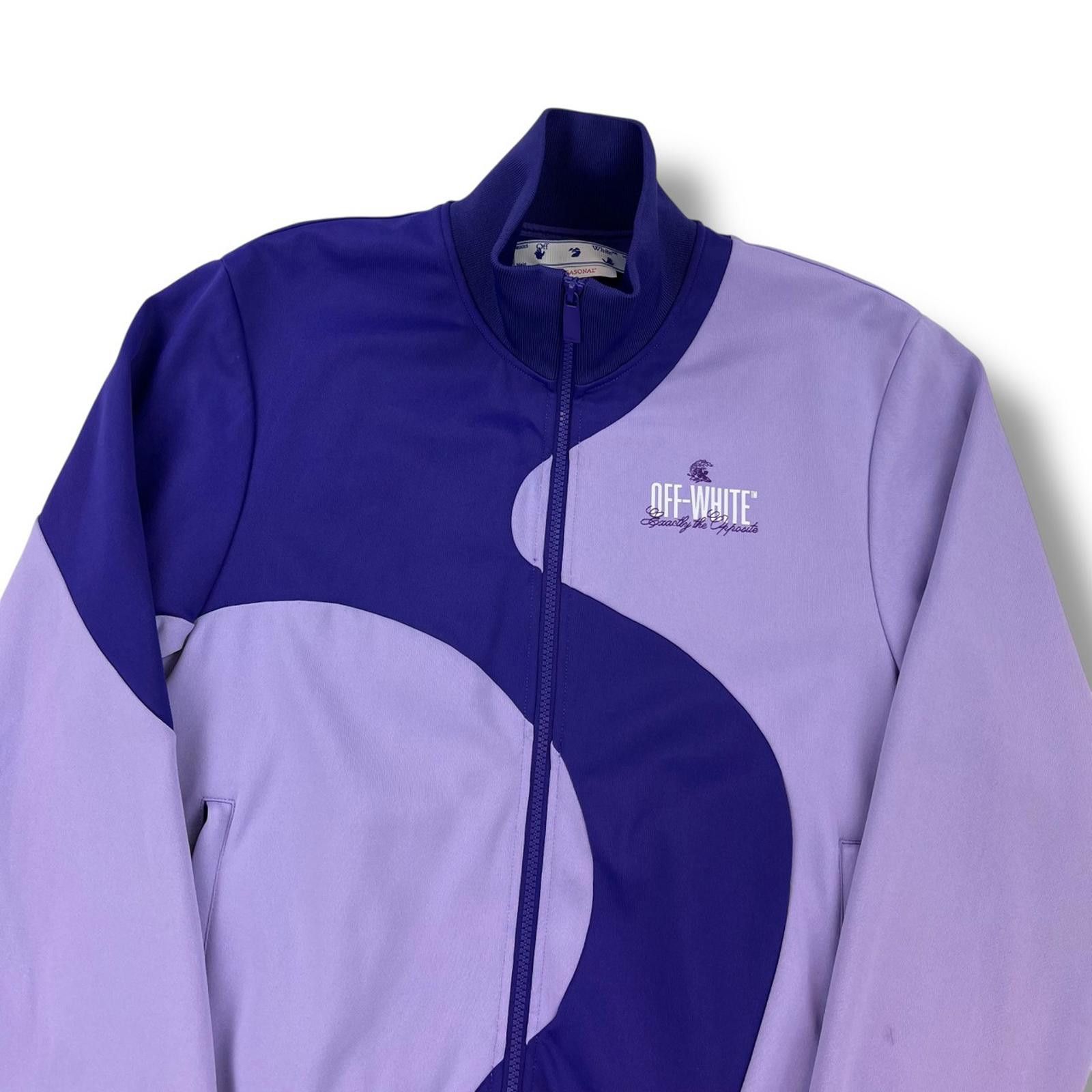 Off-White Off-White Purple Two Tone Track Jacket Size US L / EU 52-54 / 3 - 1 Thumbnail