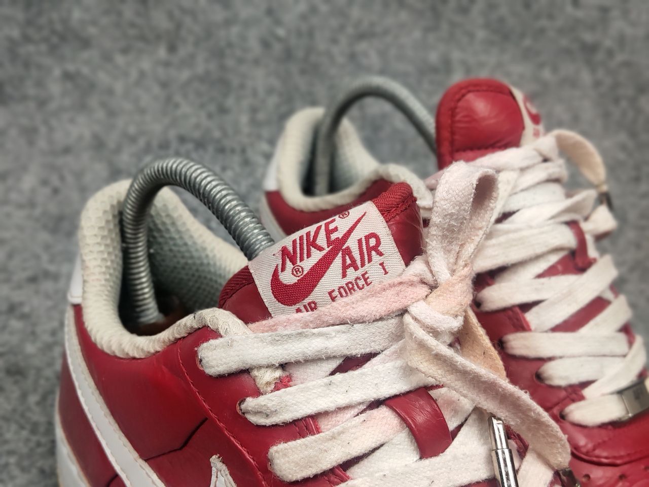 Nike Vintage Nike Air Force Slam Jam Varsity red Supreme sneakers Size US 7 / EU 40 - 22 Thumbnail