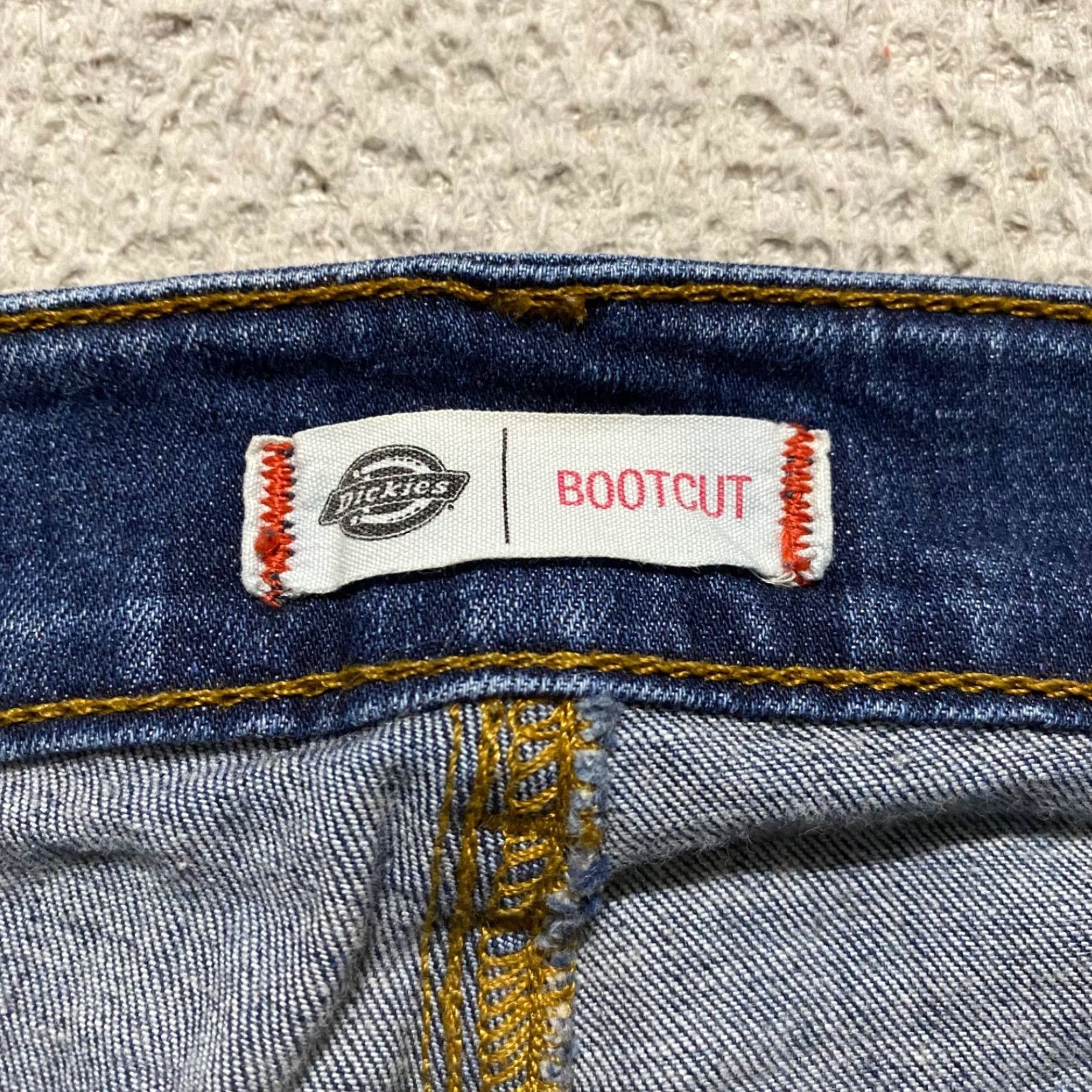 Dickies Dickies Jeans Womens 10 Blue Denim Medium Wash Bootcut Mid Rise Stretch 5-Pocket Design Casual Jeans Womens Size 32" / US 10 / IT 46 - 3 Thumbnail