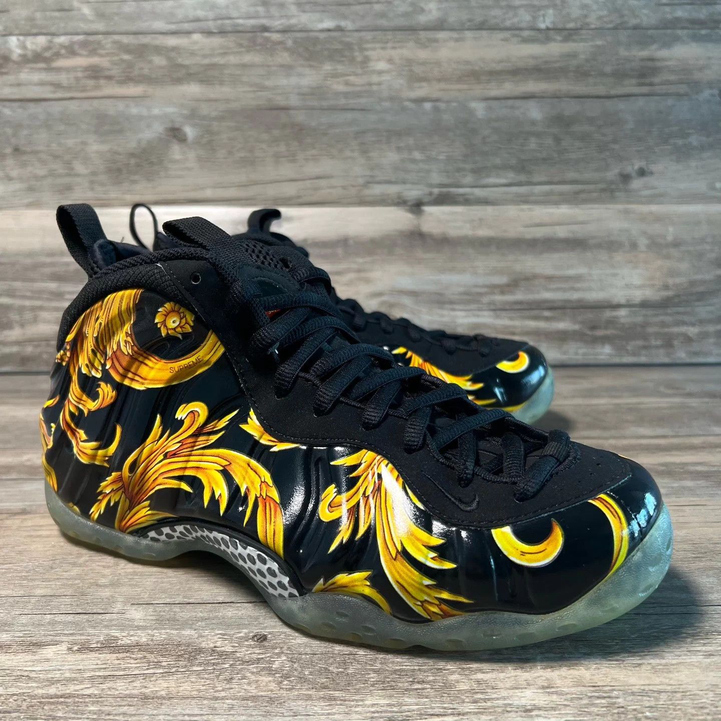 Supreme Supreme x Nike Air Foamposite One Black Straw 42.5 Size US 9.5 / EU 42-43 - 2 Thumbnail