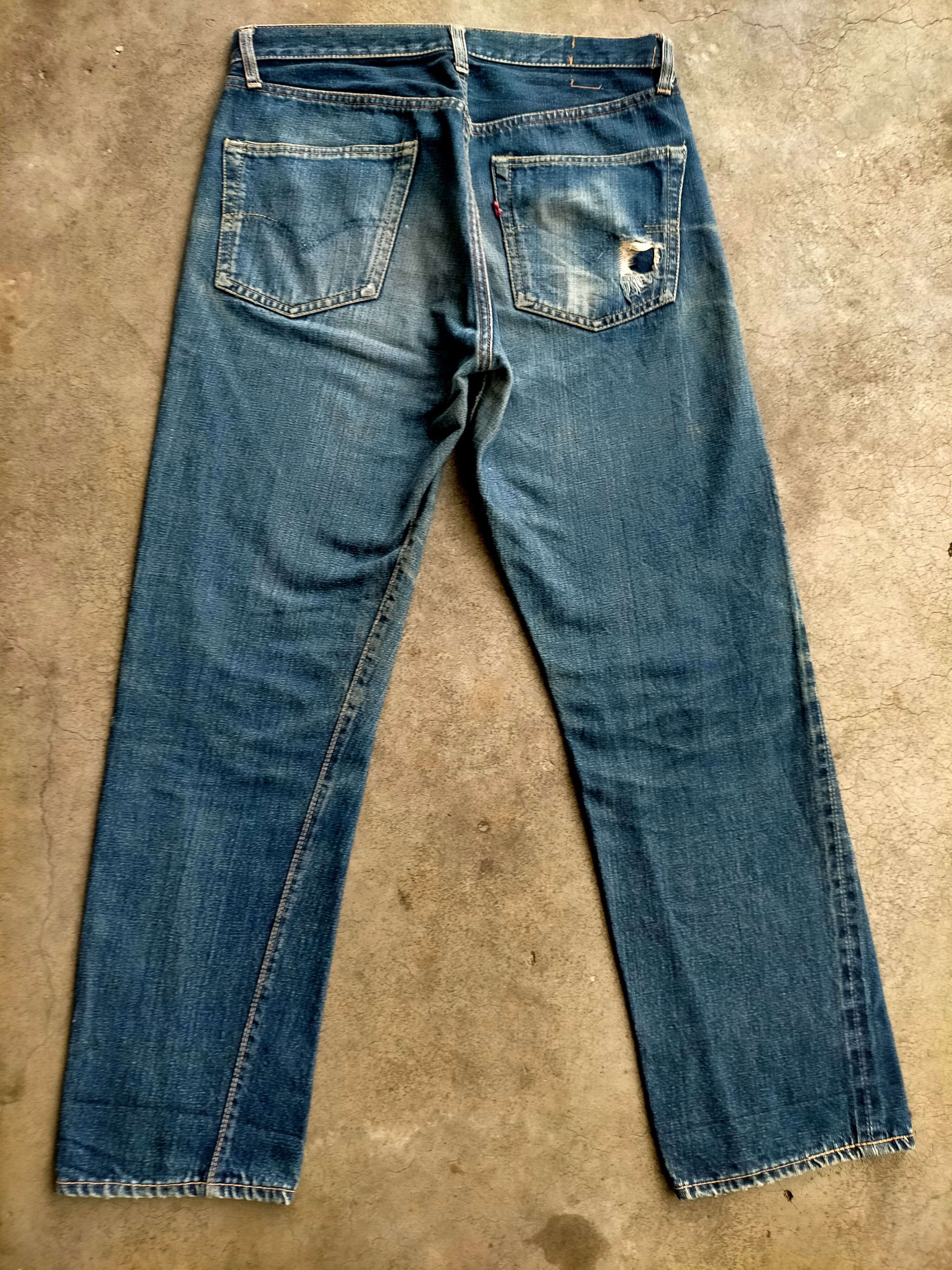 Levi's True Vintage 60s Levis 501xx Big E Selvage Jeans Size US 31 - 2 Thumbnail